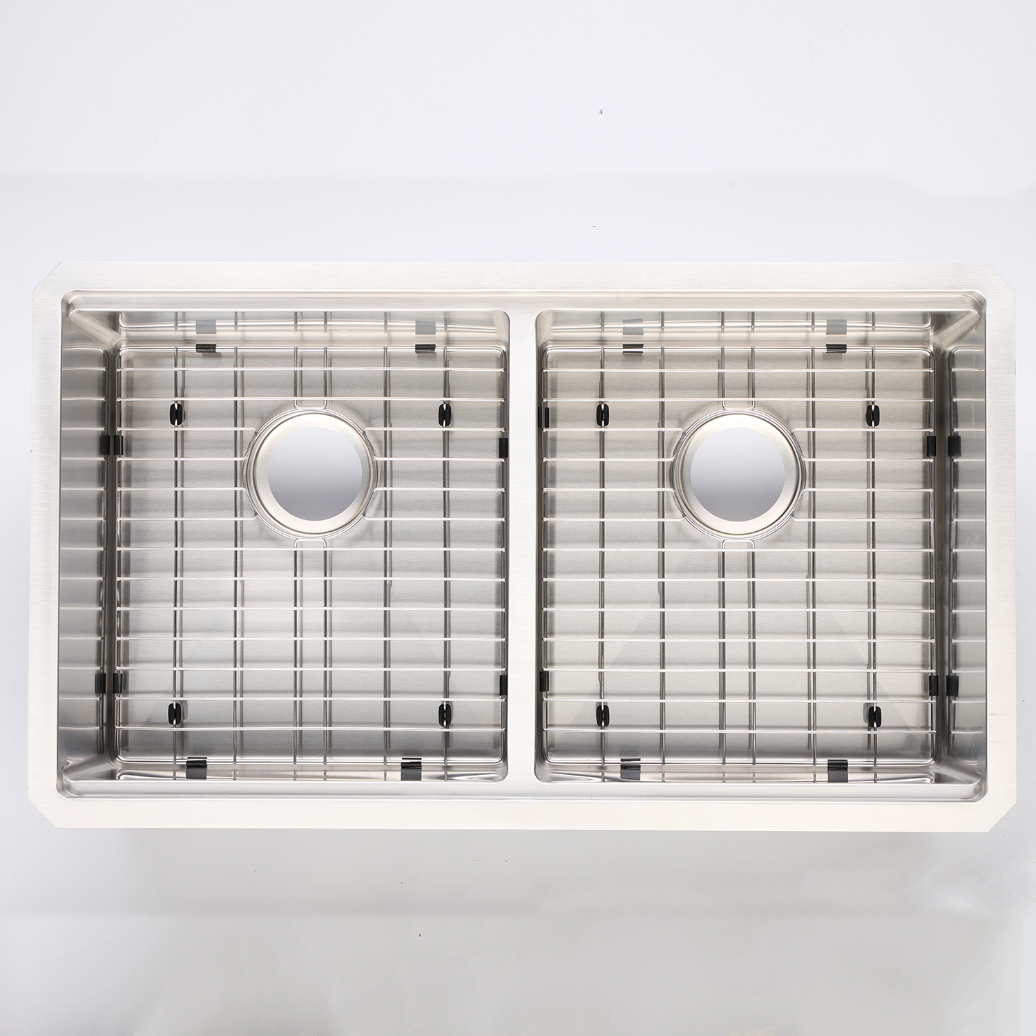 DAX Workstation Double Bowl Undermount Kitchen Sink 32 x 19 - R10 - 18G. Accessories Included