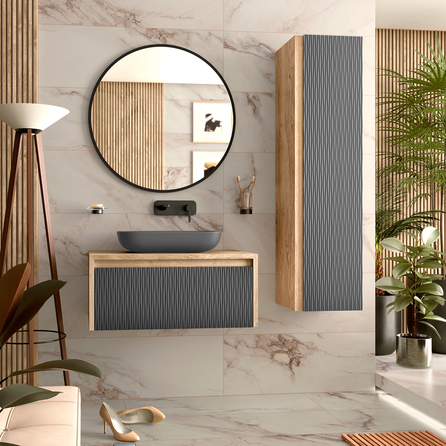 Bathroom Vanity Cabinet LAMBDA Collection by DAX