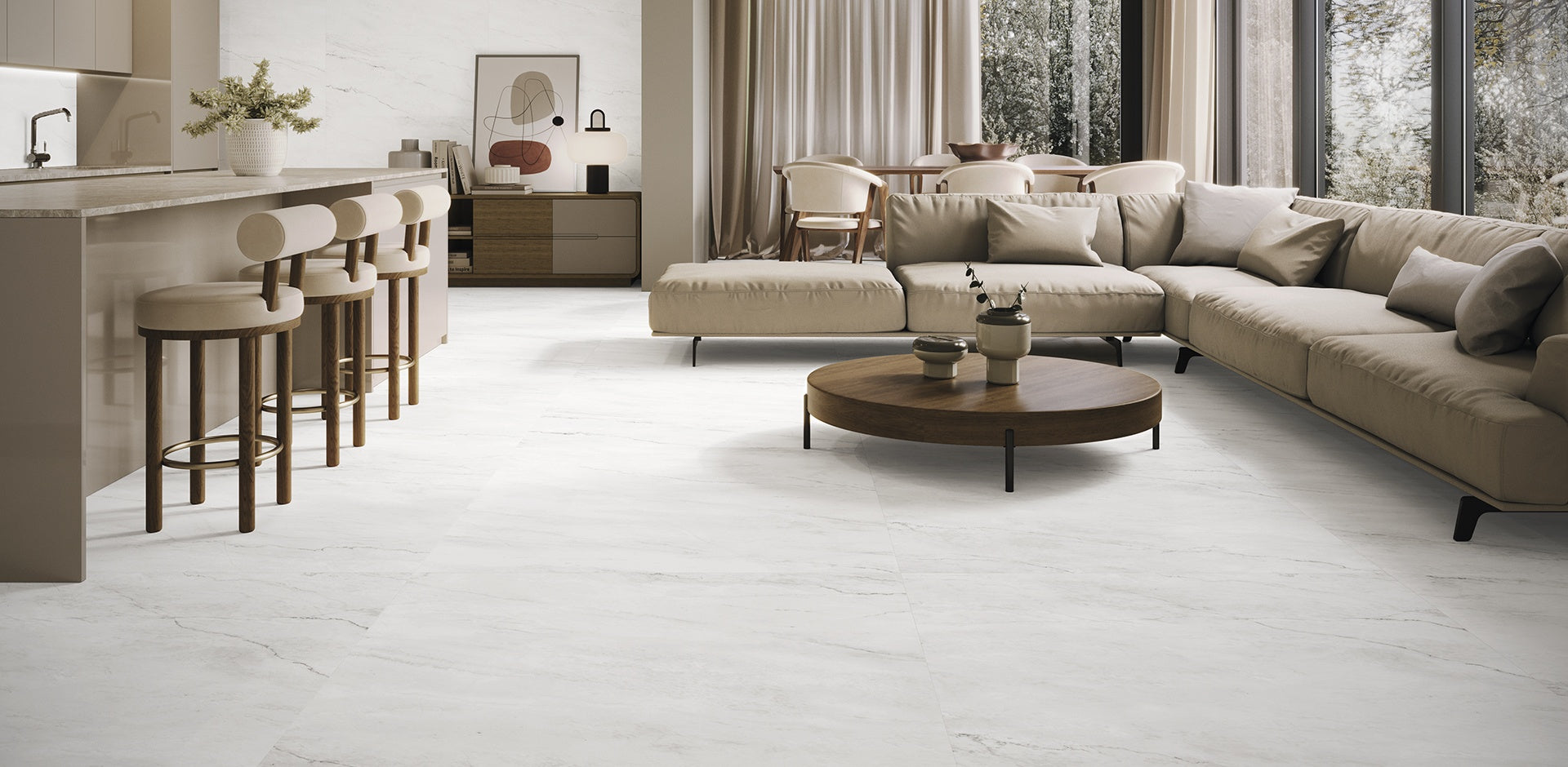 ARGENTA PACIFIC flooring - 24 x 48 - (15.5 Sqft - 2 pcs per Box - 36 Boxes per pallet)