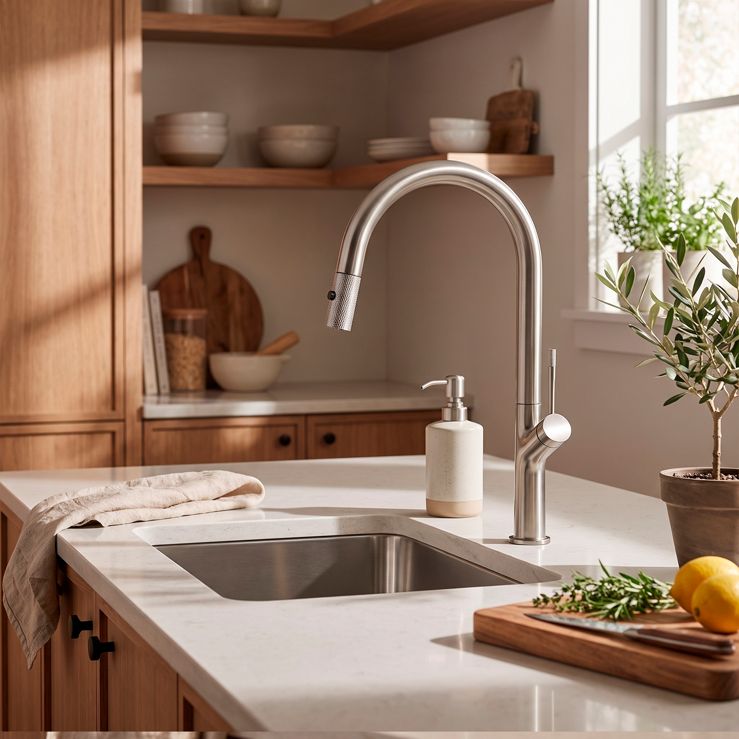 DAX Single Handle Pull Out Kitchen Faucet (DAX-8020011)