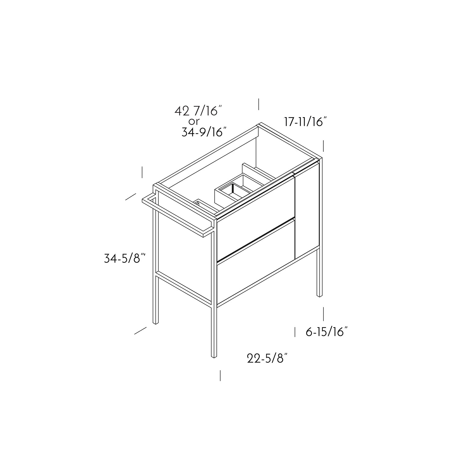 Avant Single Bathroom Vanity Cabinet with Onix Basin