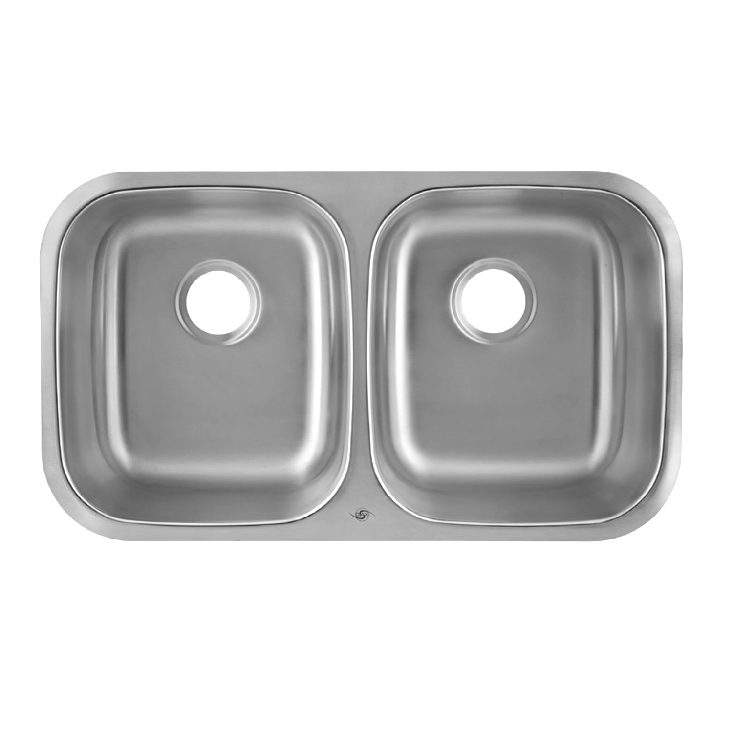 Fregadero de cocina DAX 50/50 de doble cuenco, acero inoxidable de calibre 18, acabado cepillado, 32-1/4 x 18-1/2 x 9 pulgadas (DAX-3118)