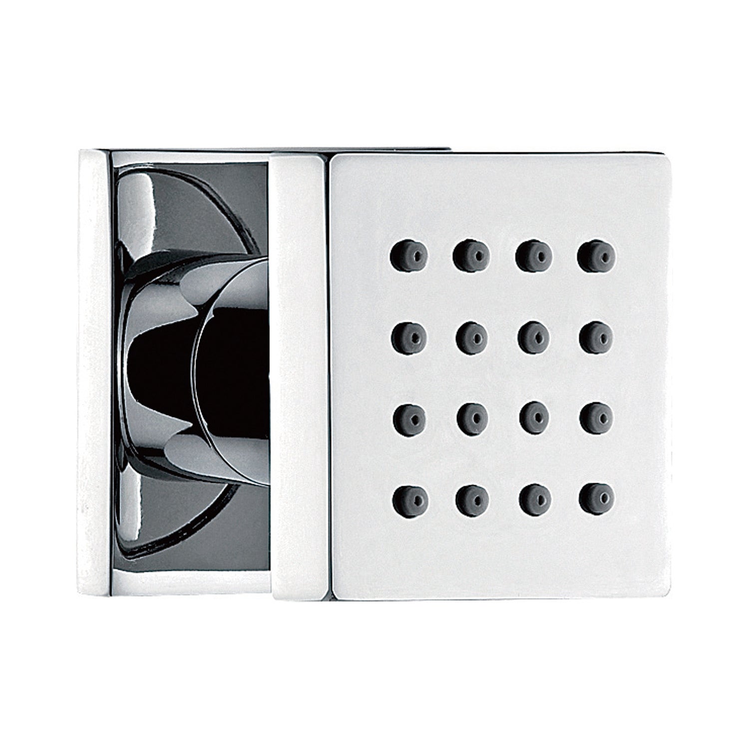 Dax Brass Square Body Jets Brushed Nickel Finish (DAX-1014-BN)