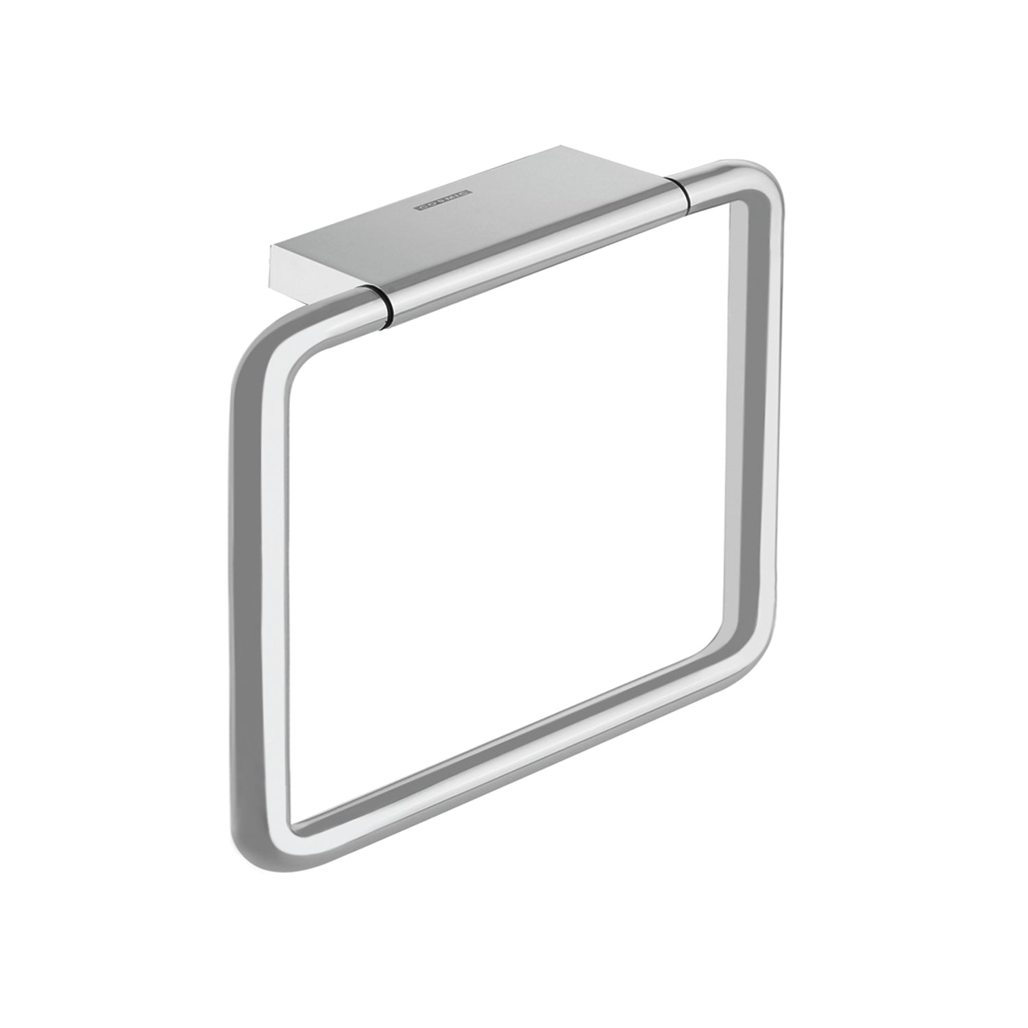 Square chrome towel online ring