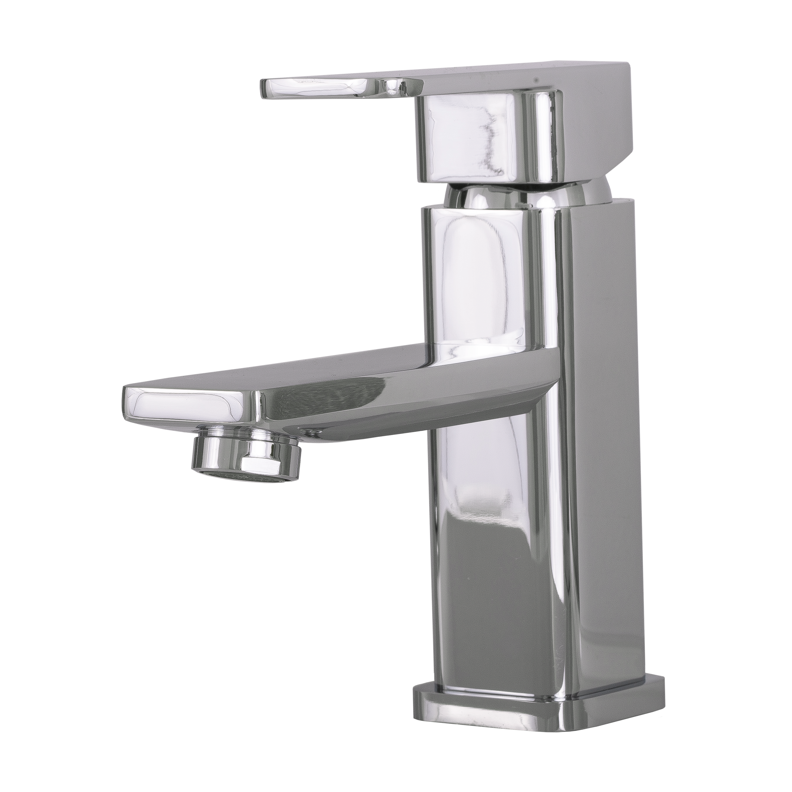 DAX Single Handle Bathroom Faucet, Brass Body, Chrome Finish, 5-15/16 x 6-1/8 Inches (DAX-8510-CR)