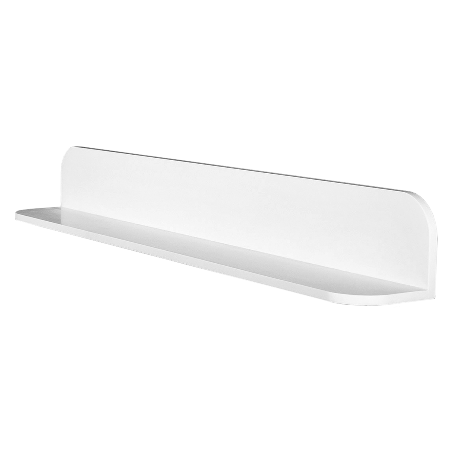 DAX Estante de baño de superficie sólida, montaje en pared, acabado blanco mate, 35-7/16 x 4-3/4 x 4-3/4 pulgadas (DAX-AB-1560-35)