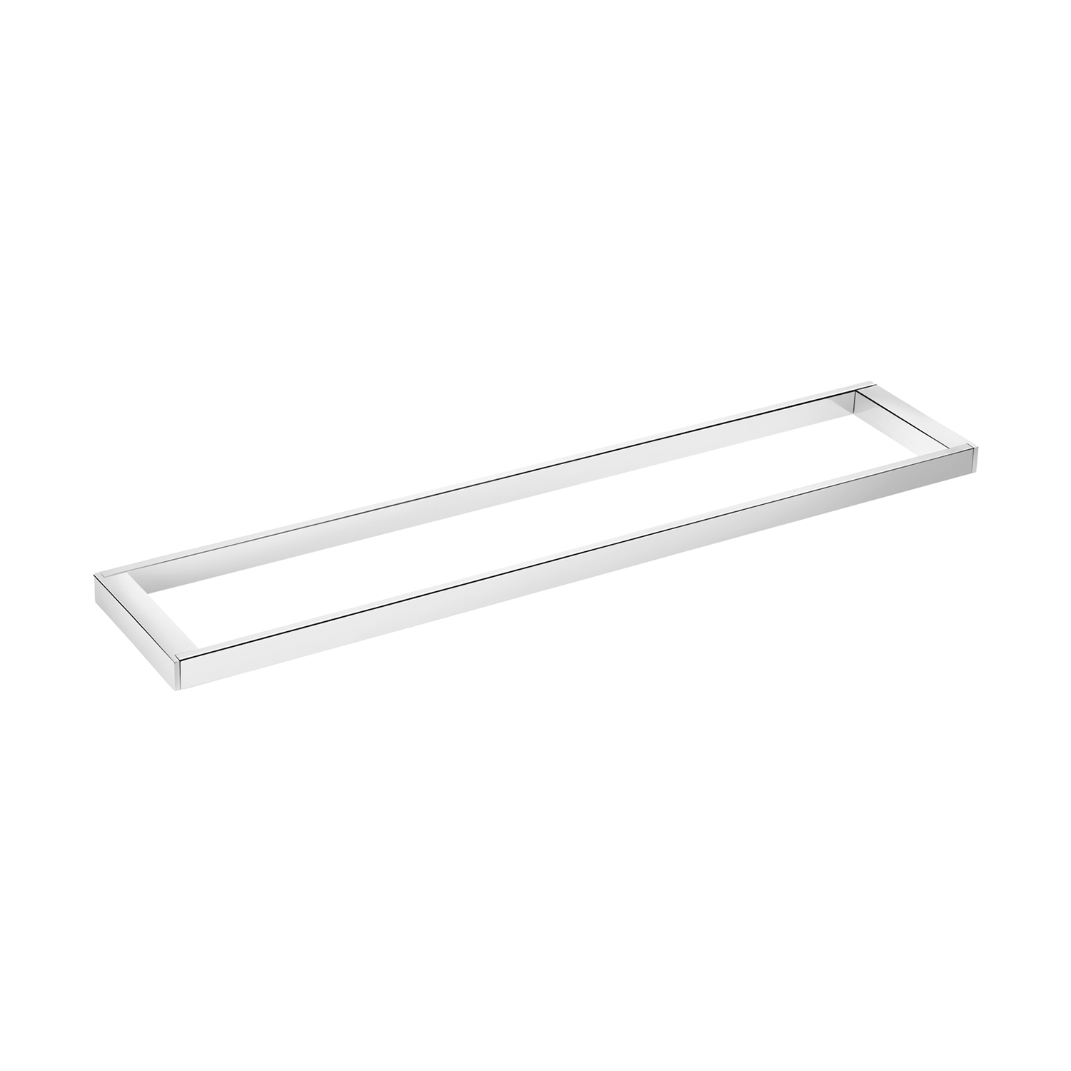 COSMIC Bathlife Shelf Rack, montaje en pared, cuerpo de latón, acabado cromado, 23-5/8 x 13/16 x 4-3/4 pulgadas (2290160)
