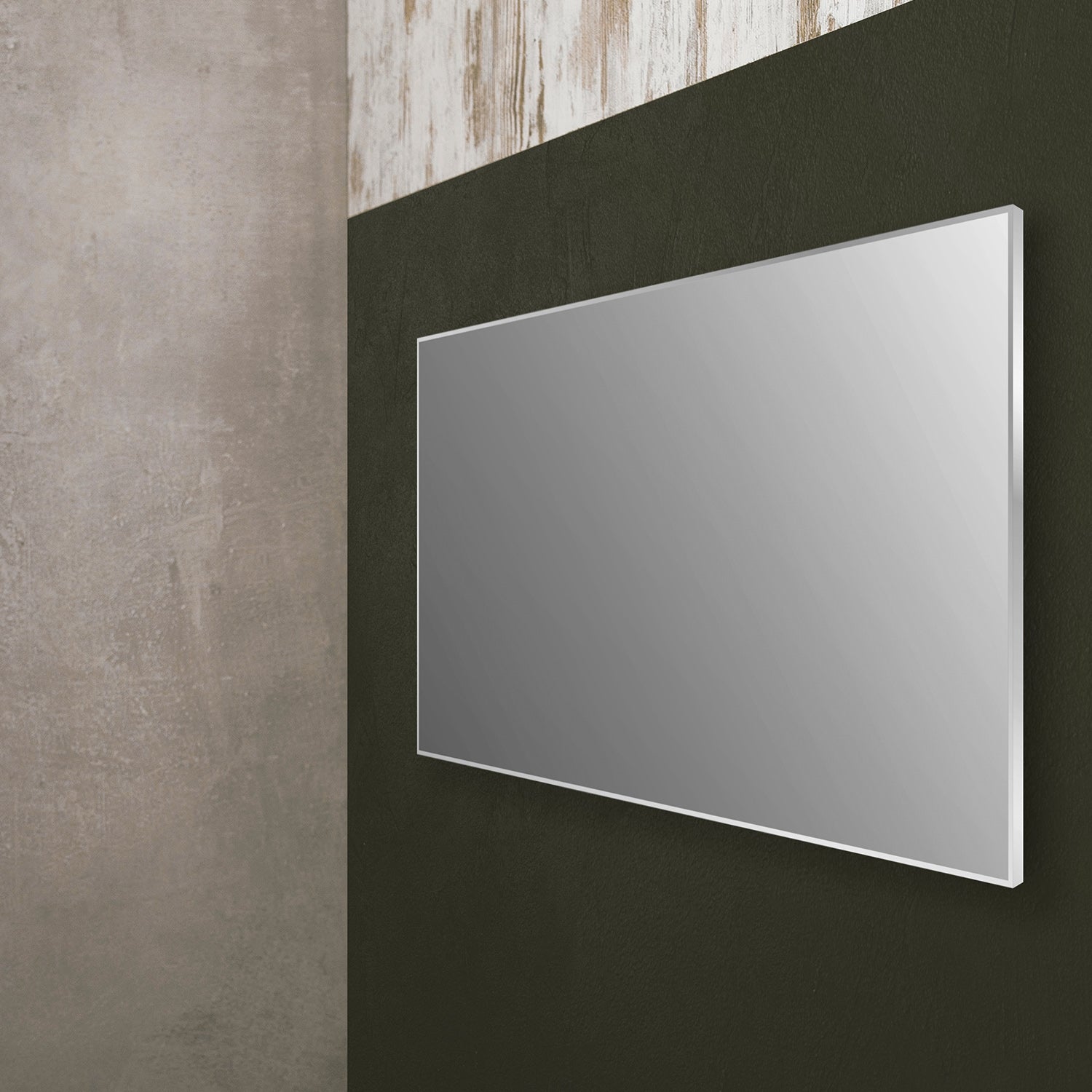 DAX Aluminum Framed Bathroom Vanity Mirror, 39-3/8 x 19-11/16 x 8-1/4 Inches (DAX-AF10050)