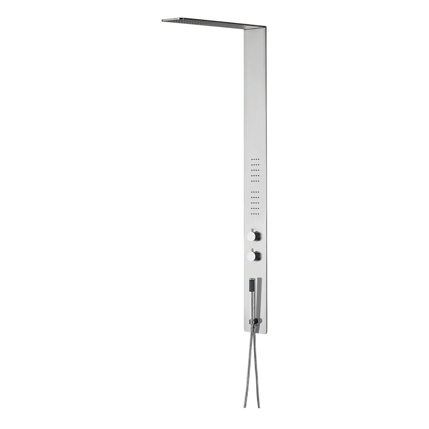 DAX Brushed Stainless Steel Shower Panel With Pressure Balance Valve (DAX-034-2)