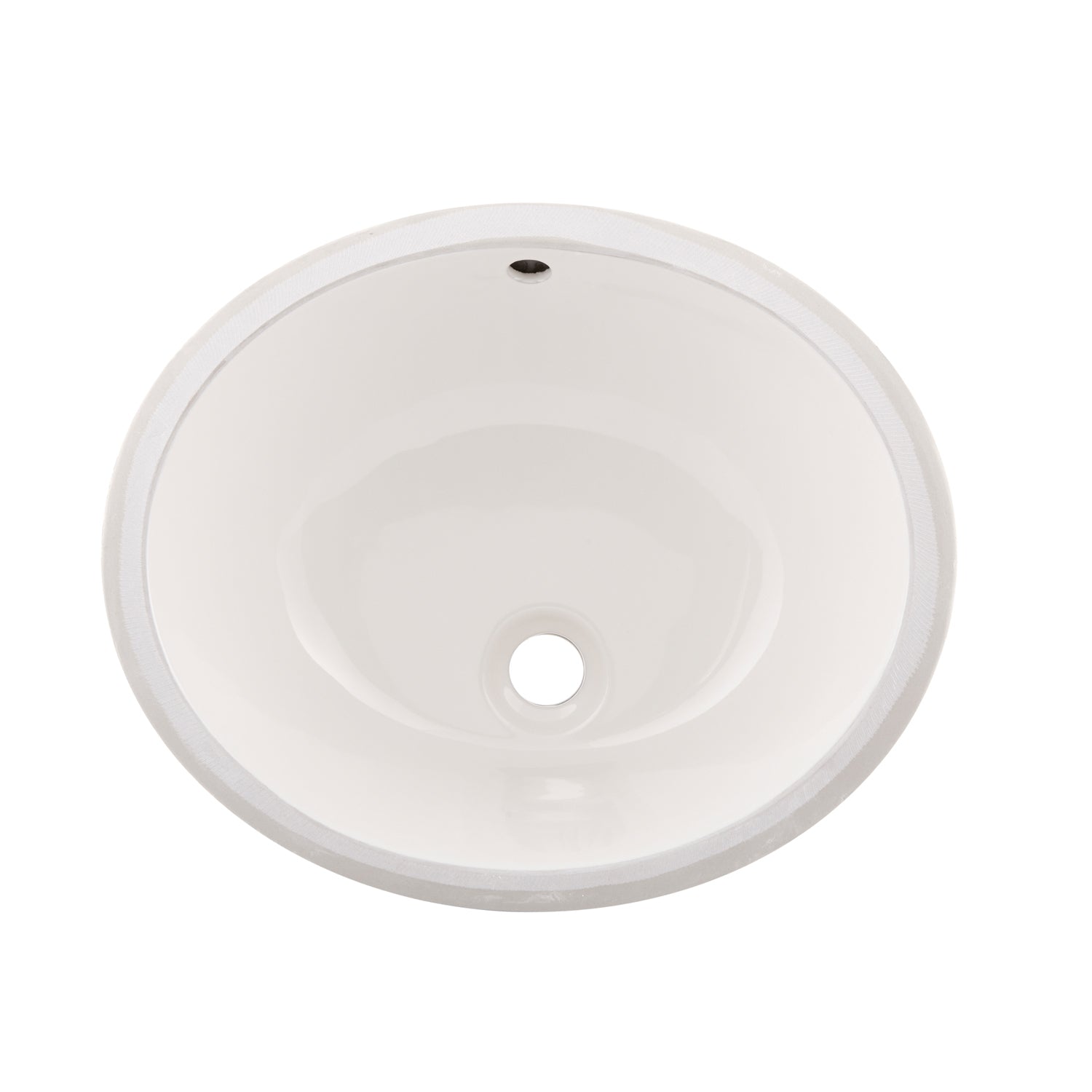 DAX Ceramic Oval Single Bowl Undermount Bathroom Sink, White Finish, 19-1/2 x 8-1/4 x 15-15/16 Inches (BSN-200)