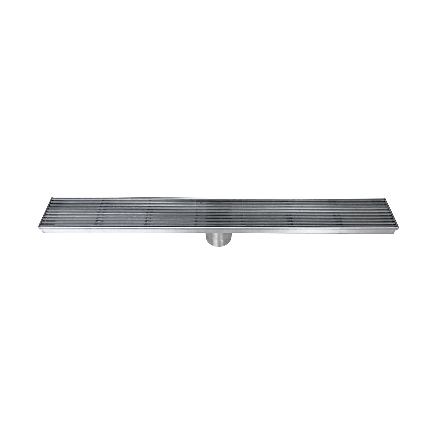 DAX Rectangle Shower Floor Drain, Stainless Steel Body, Brushed Stainless Steel Finish, 24 x 3-3/8 Inches (DR24-H01)