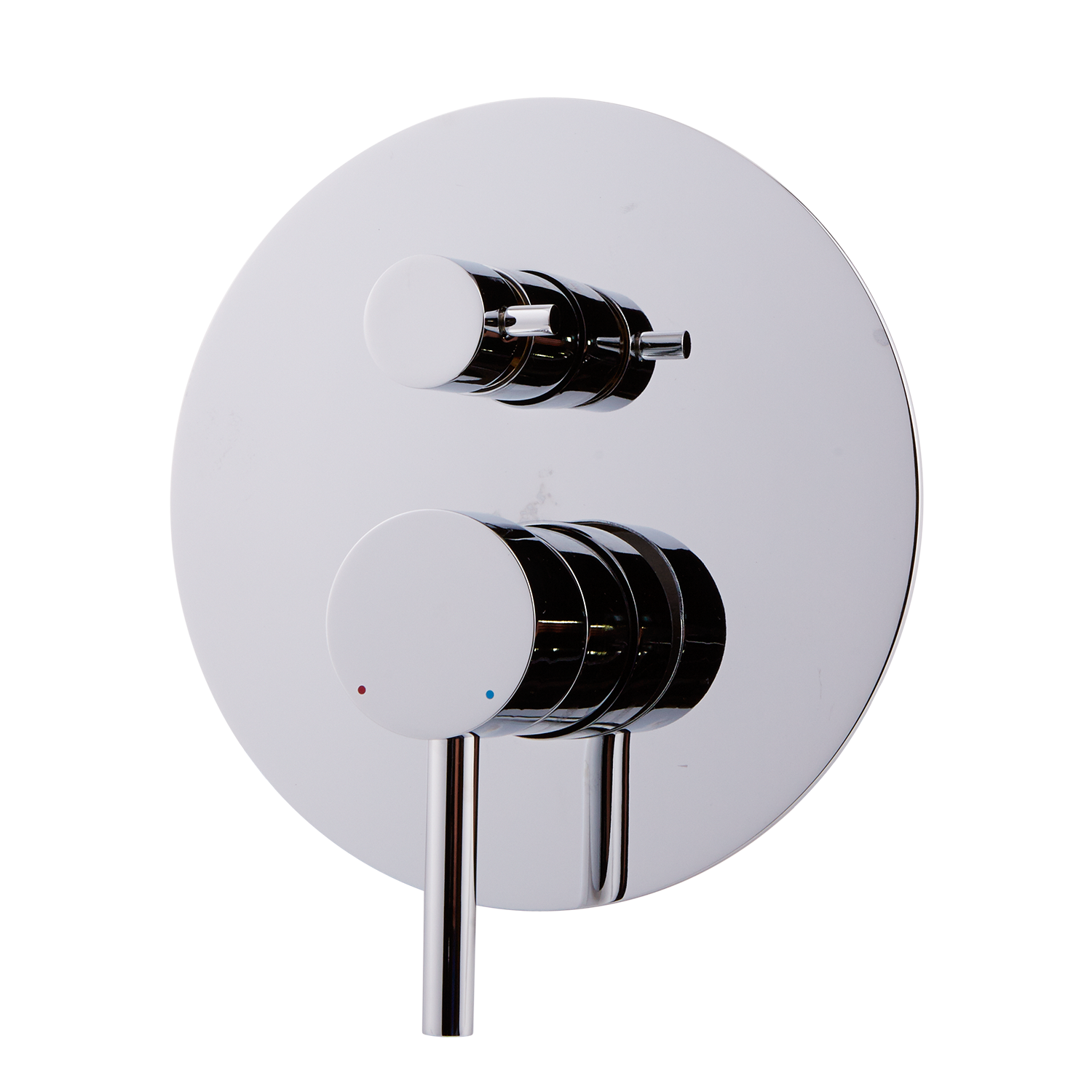 DAX Round Shower Single Valve Trim, Brass Body, Chrome Finish 7-1/2 x 4-7/16 Inches (DAX-6973-CR)