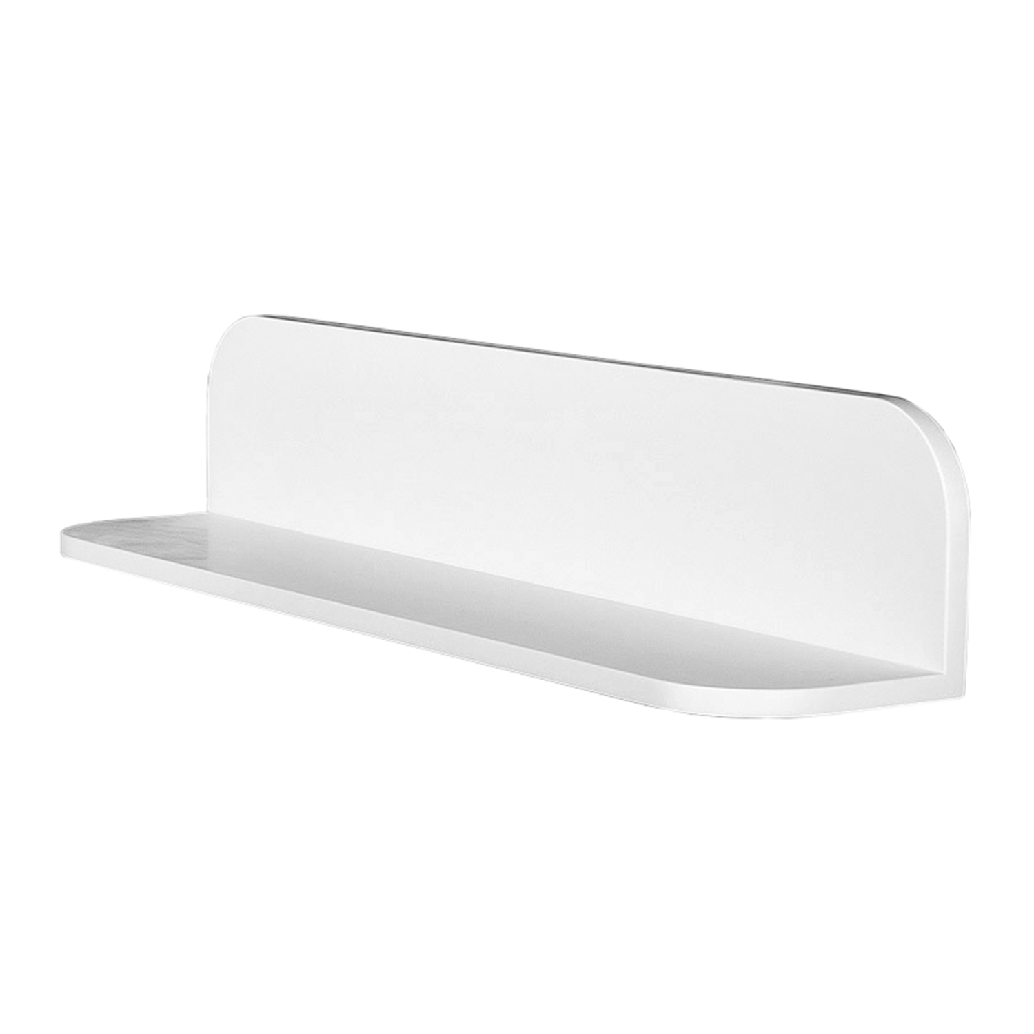 DAX Solid Surface Bathroom Shelf, Wall Mount, White Matte Finish, 23-5/8 x 4-3/4 x 4-3/4 Inches (DAX-AB-1560-24)