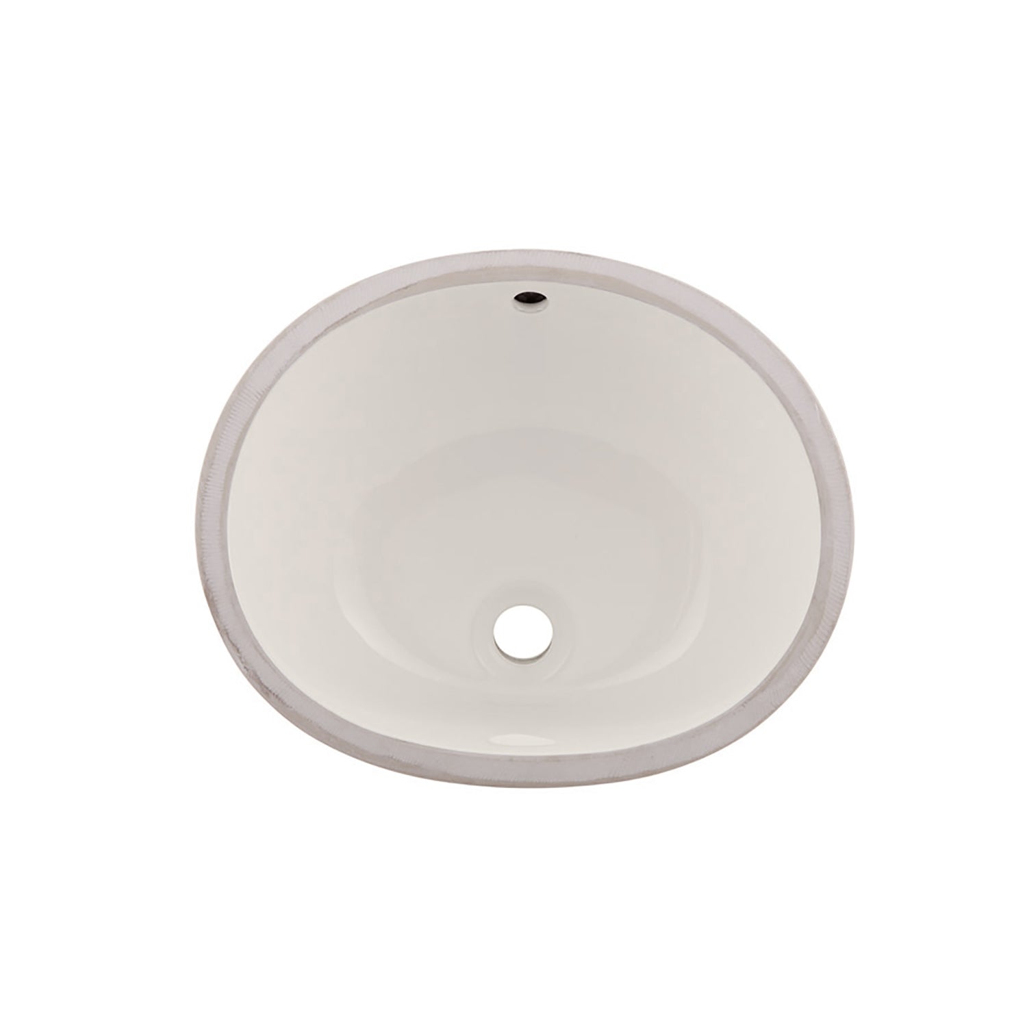 DAX Lavabo de baño bajo encimera ovalado de cerámica, acabado marfil, 18 x 14-3/4 x 7-1/2 pulgadas (BSN-205B-I)