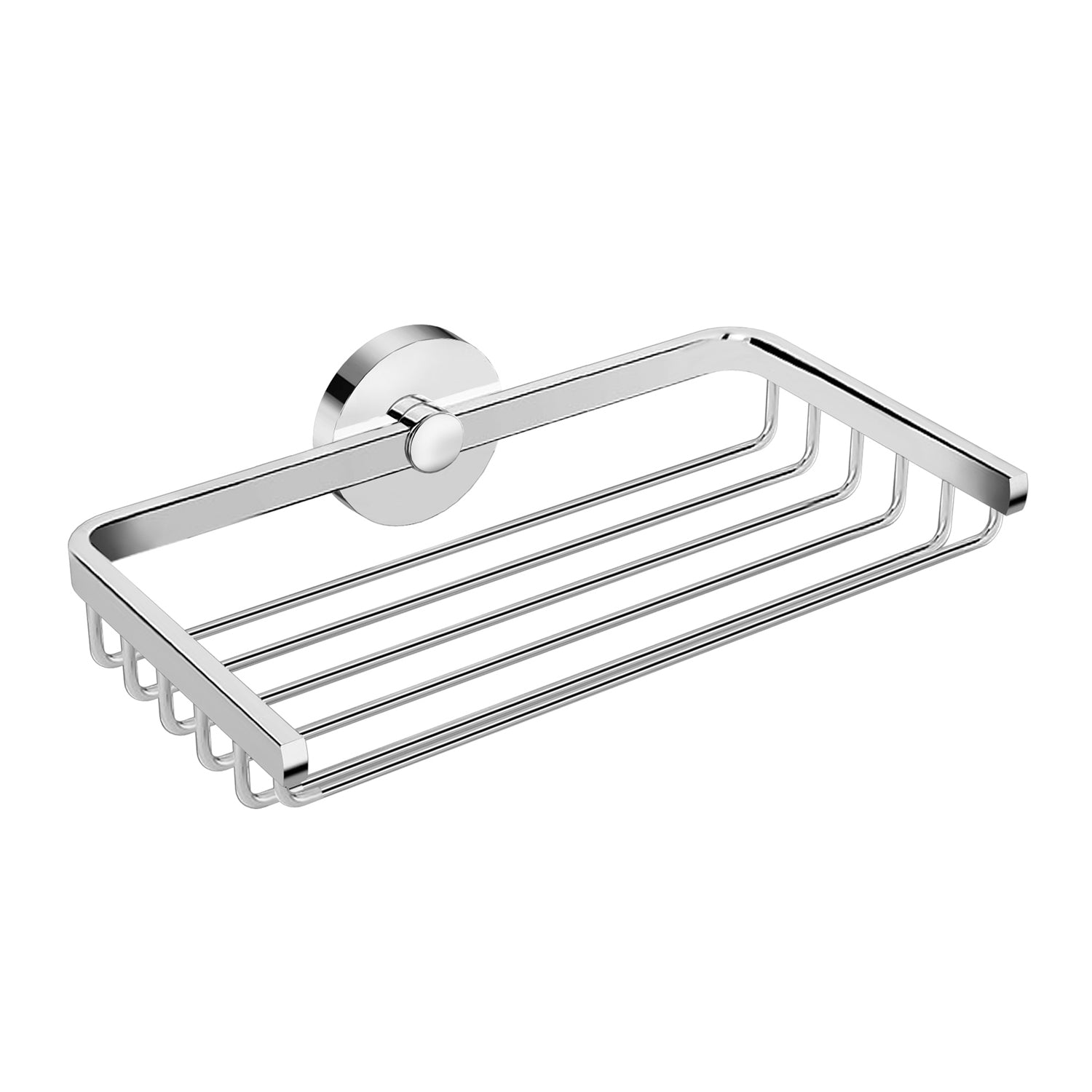 DAX Valencia - Cesta para estante de baño, montaje en pared, acero inoxidable, acabado cepillado, 7-7/8 x 4-1/2 x 2 pulgadas (DAX-GDC120130-BN)