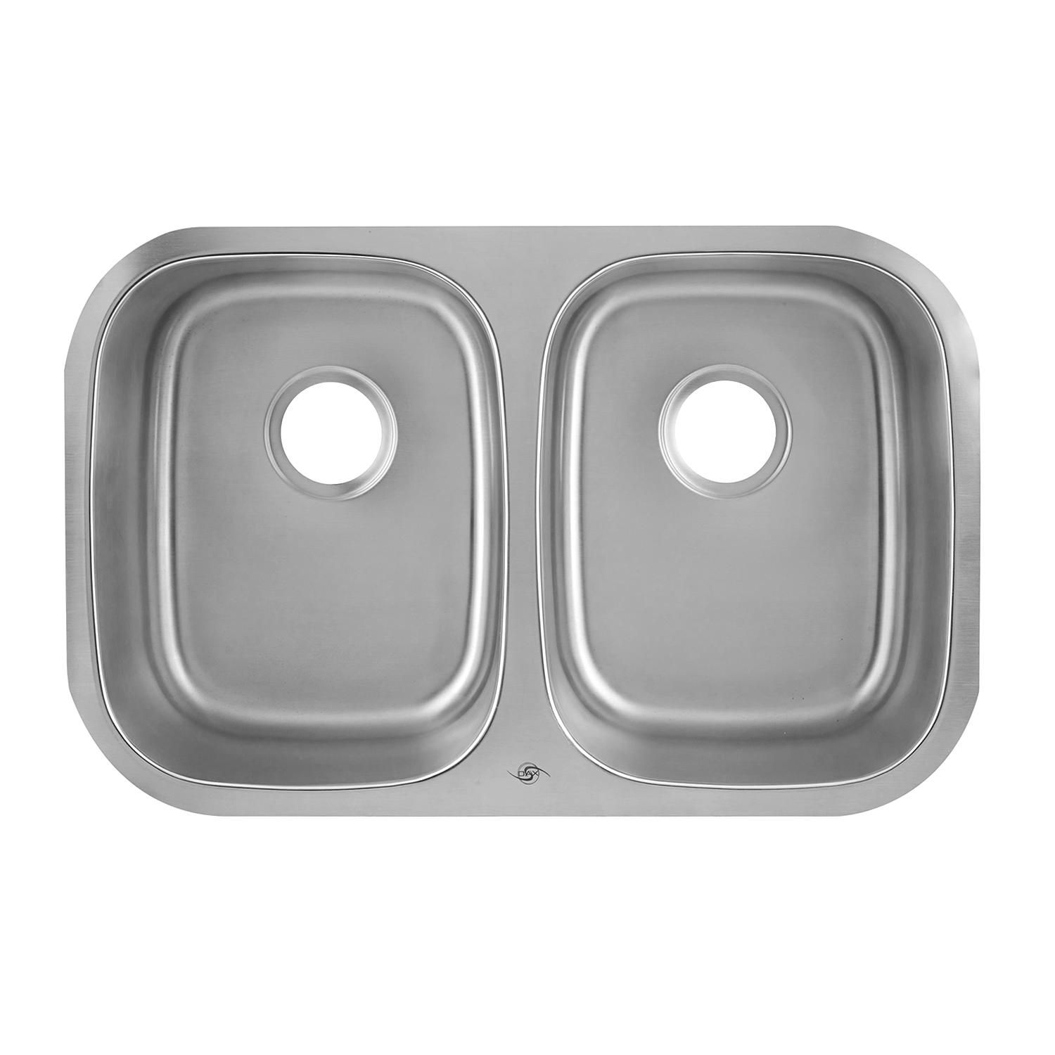 Fregadero de cocina DAX 50/50 de doble cuenco, acero inoxidable de calibre 18, acabado cepillado, 29-1/8 x 18-1/2 x 8 pulgadas (DAX-2918)