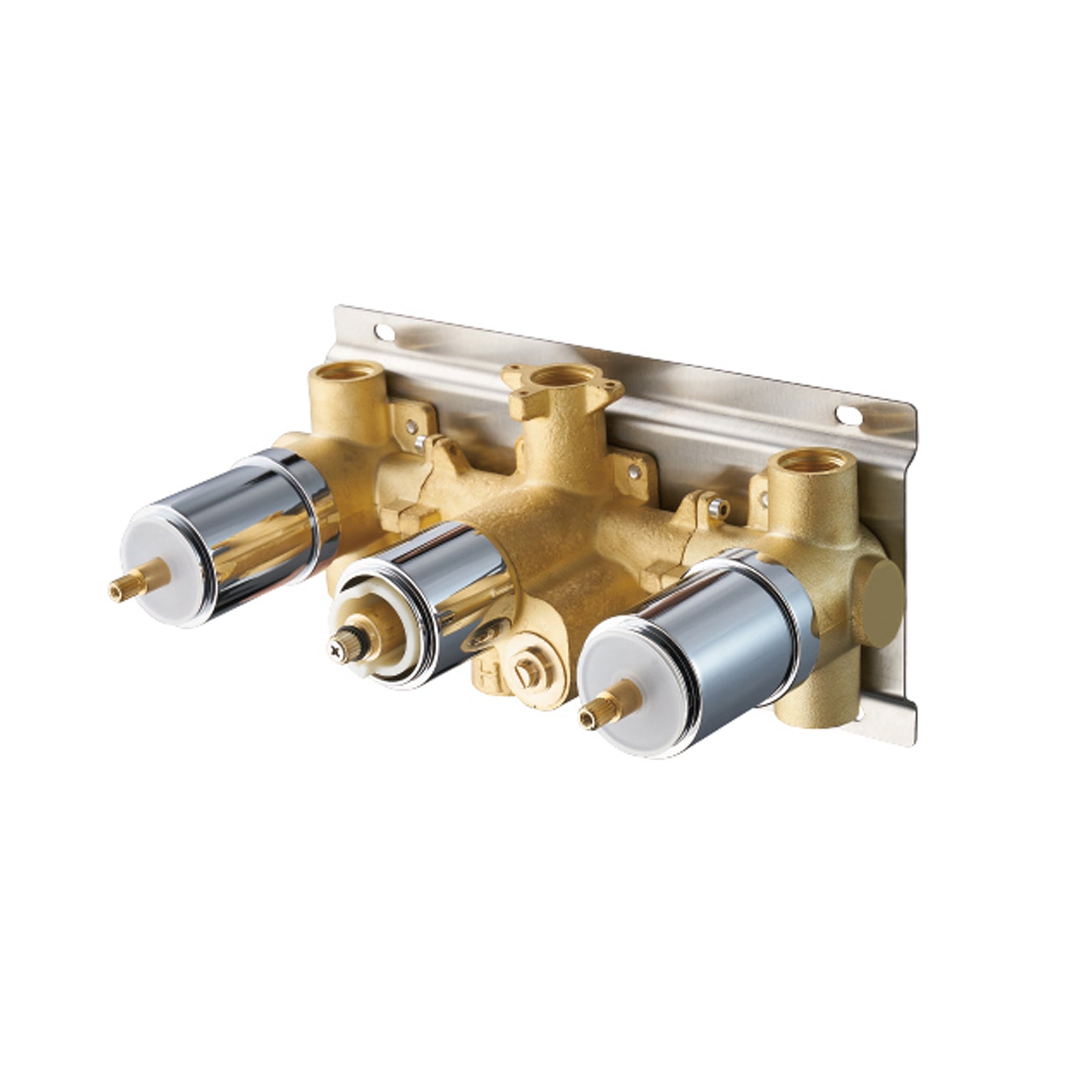 Mezclador termostático de válvula oculta DAX con desviador de 4 funciones (DAX-1058-CR)