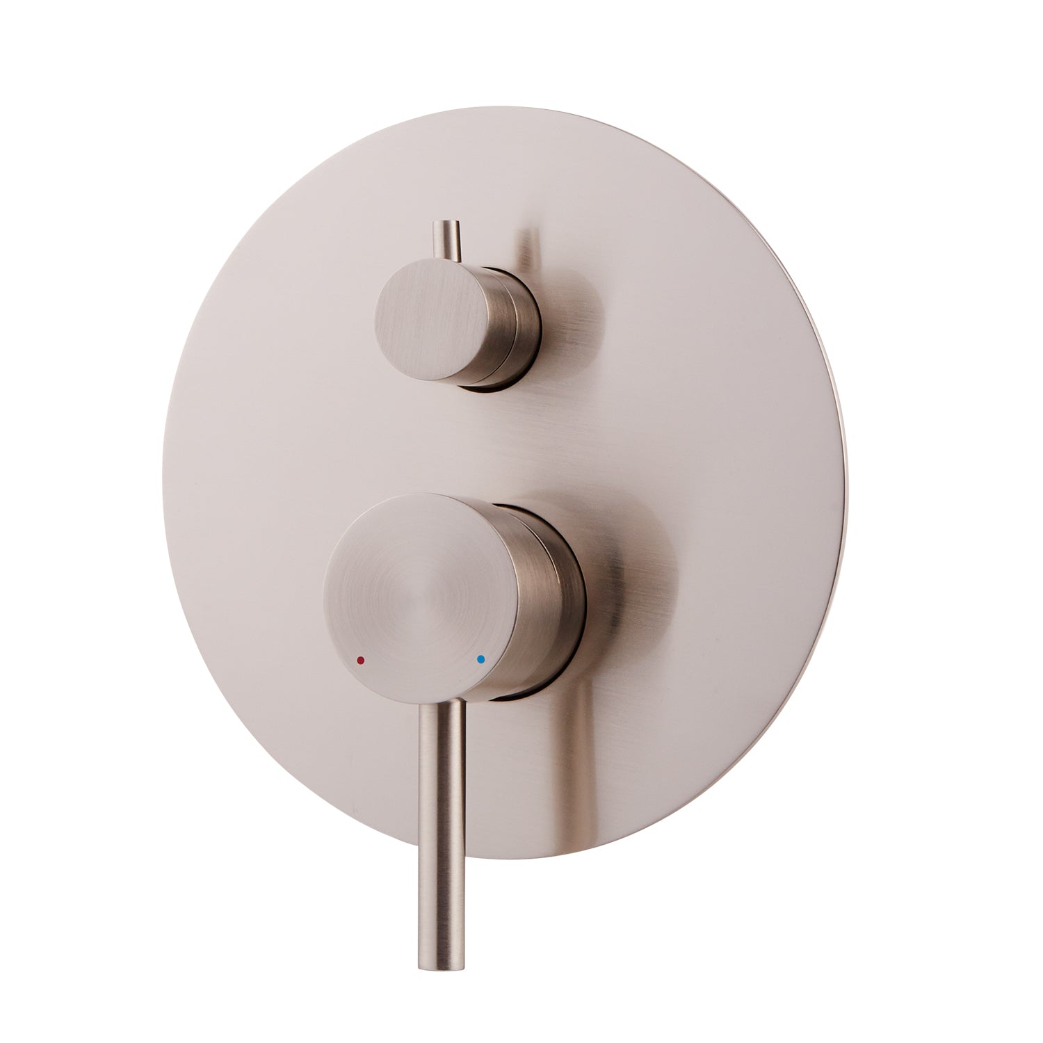 DAX Round Shower Single Valve Trim, Brass Body, Brushed Nickel Finish 7-1/2 x 4-7/16 Inches (DAX-6973-BN)