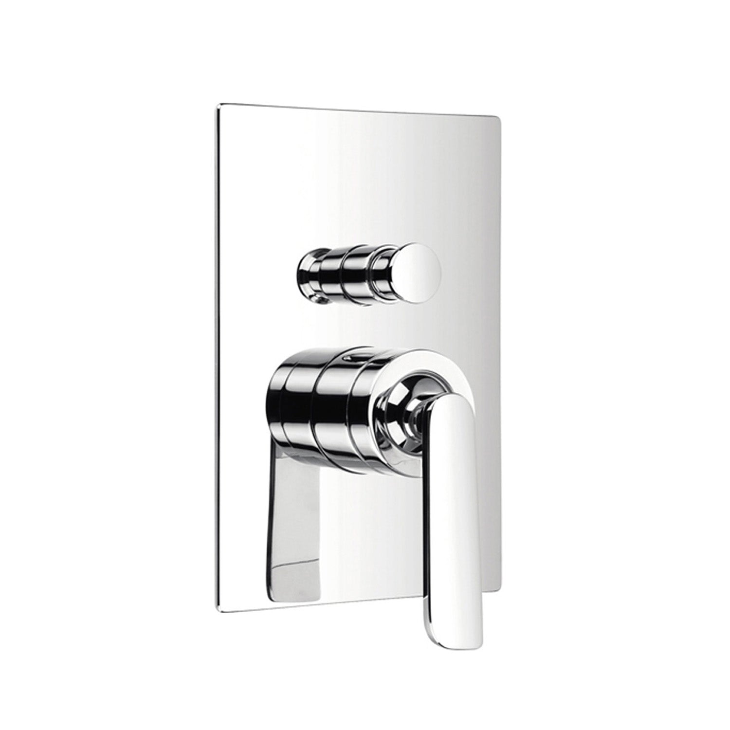 DAX Square Shower Single Valve Trim, Brass Body, Chrome Finish (DAX-8308E)