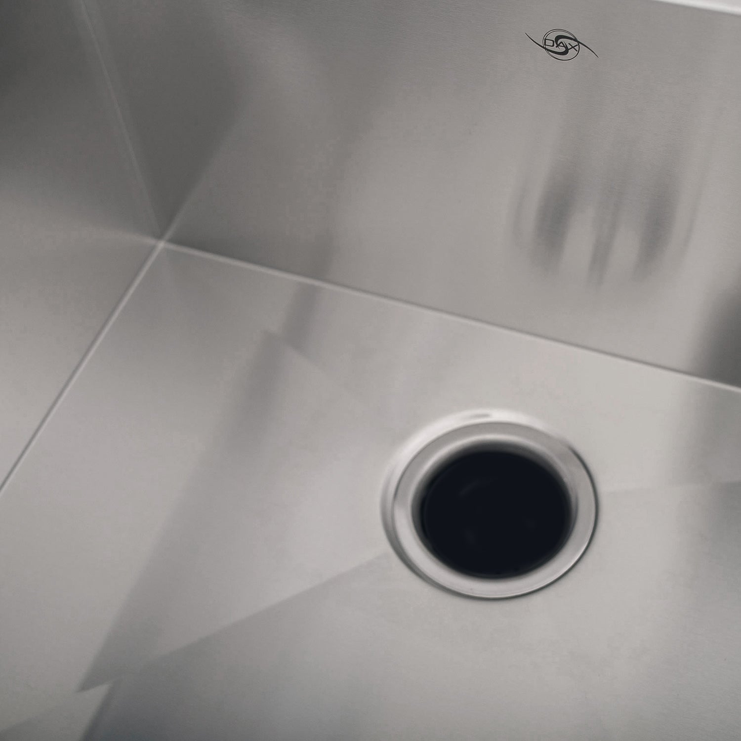 DAX Handmade Single Bowl Undermount Kitchen Sink, 16 Gauge Stainless Steel, Brushed Finish, 23 x 18 x 10 Inches (DAX-SQ-2318)
