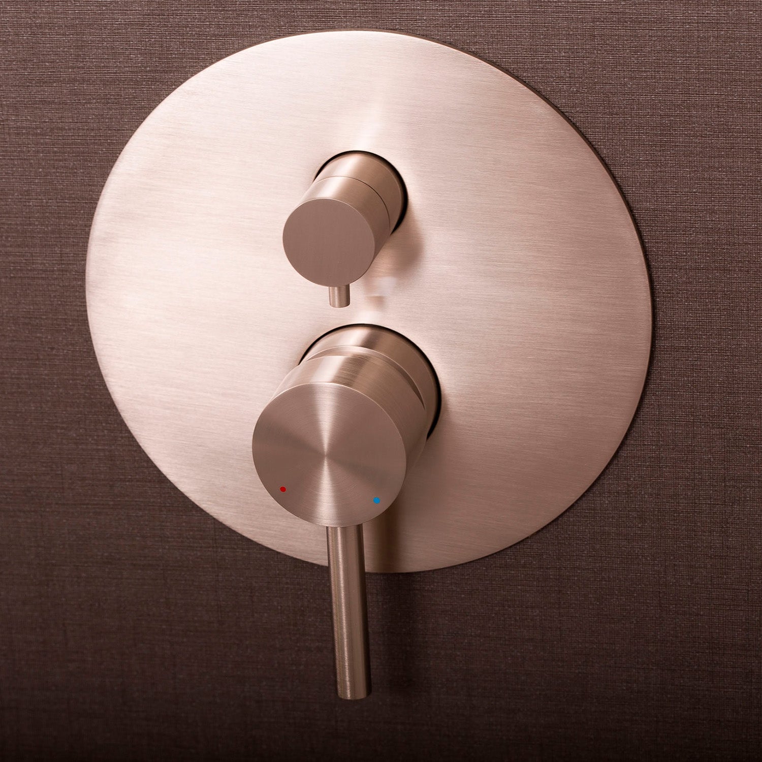DAX Round Shower Single Valve Trim, Brass Body, Brushed Nickel Finish 7-1/2 x 4-7/16 Inches (DAX-6973-BN)