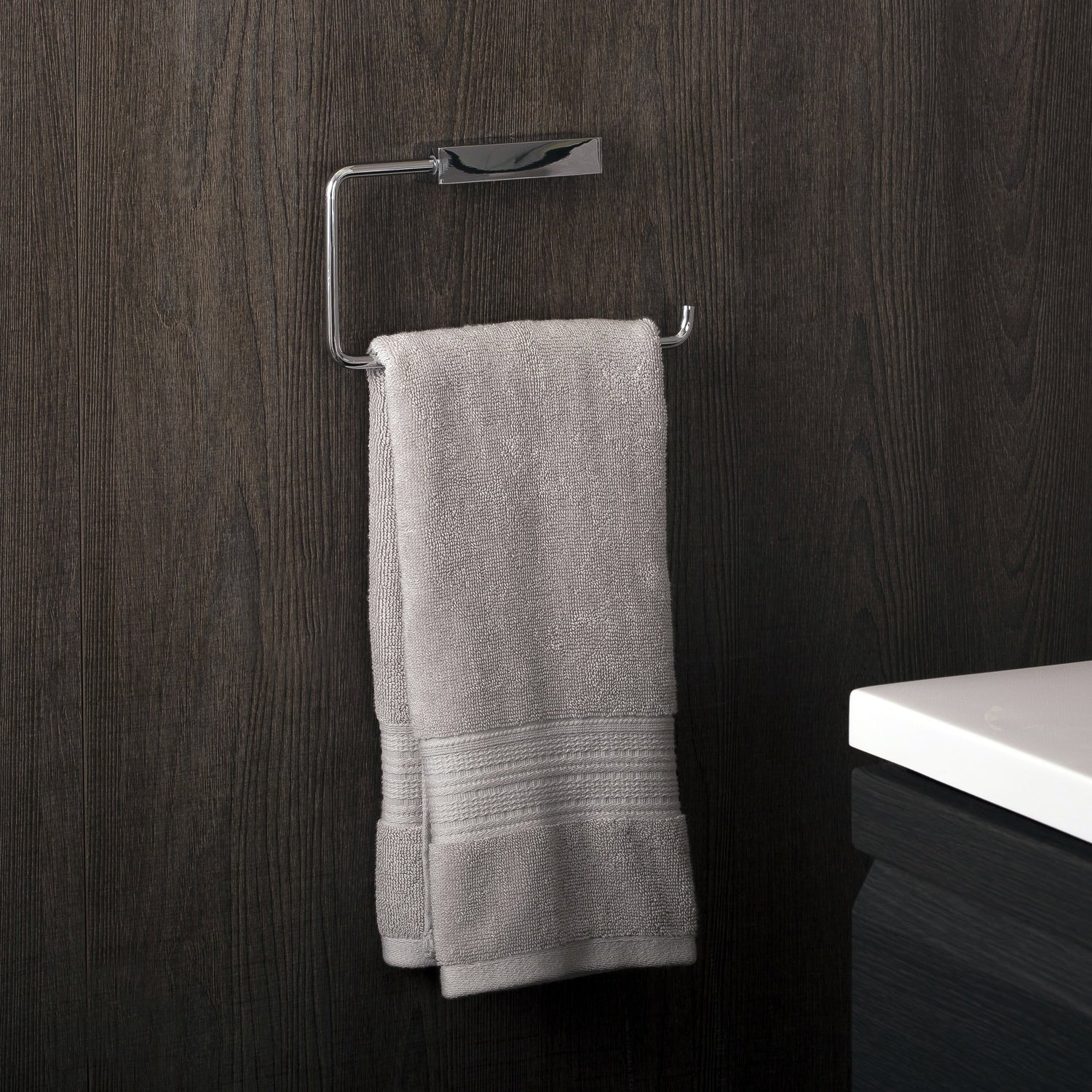 COSMIC Bathlife Towel Ring, Wall Mount, Brass Body, Chrome Finish, 9-1/16 x 4-1/2 x 1-3/16 Inches (2290171)