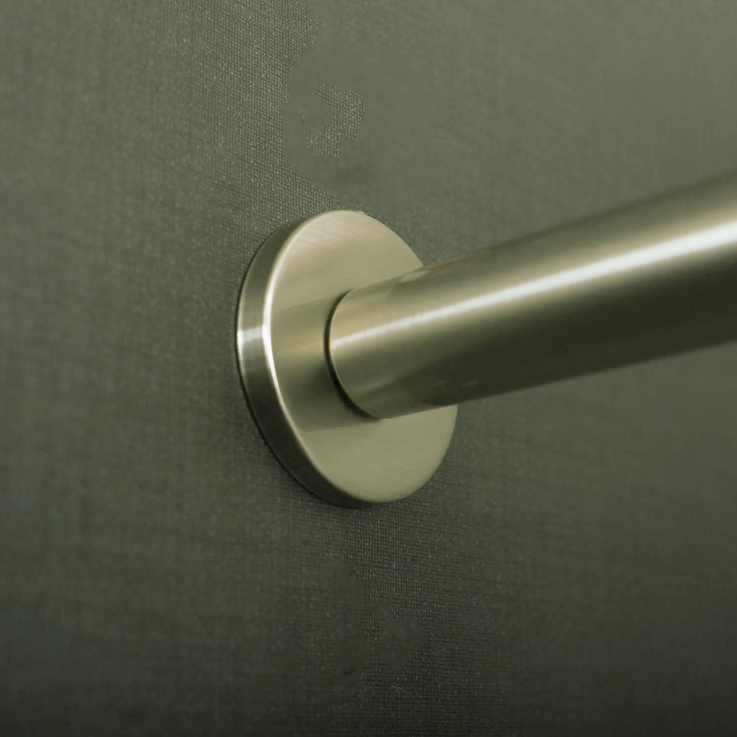 DAX Round Shower Arm, Brass Body, Wall Mount, Brushed Nickel Finish, 15 Inches (D-F04-15-BN)