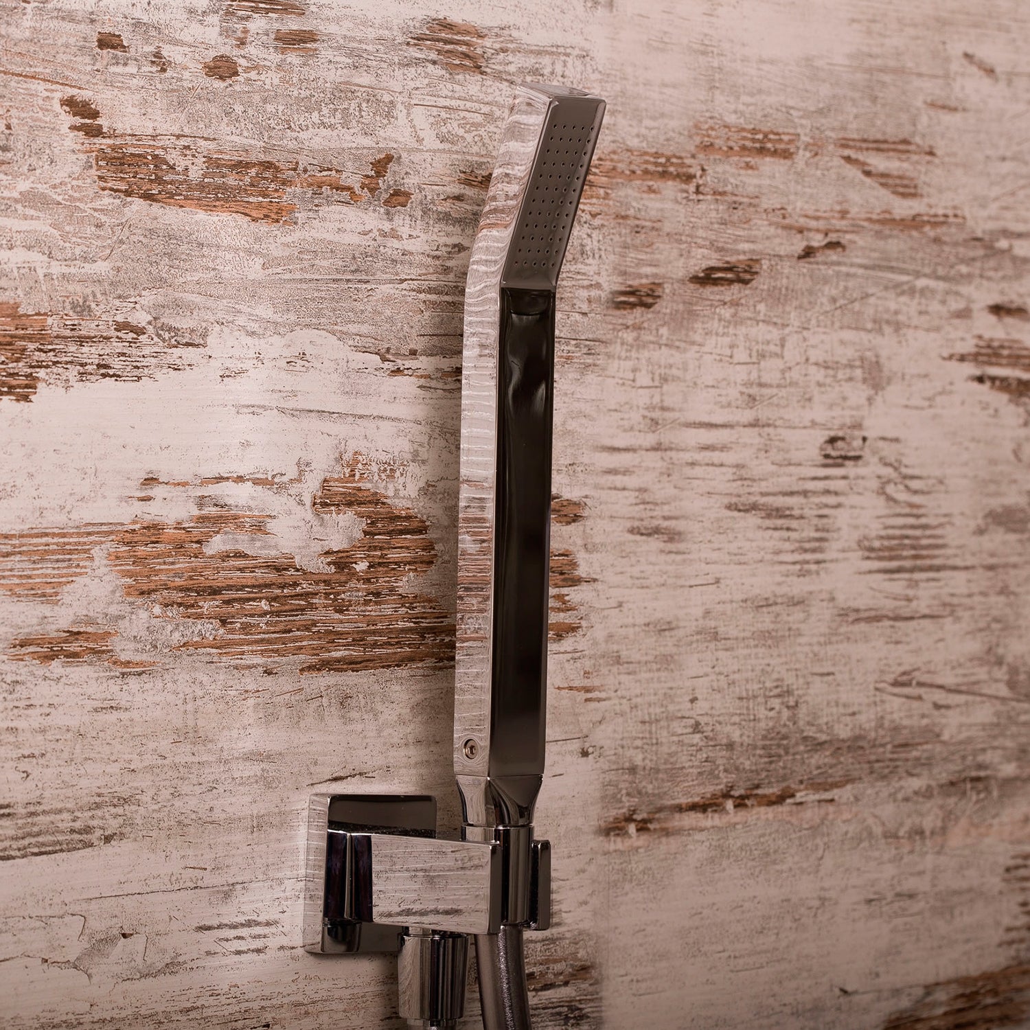 DAX Square Handheld Shower Head with Angle, L-Style, Brass Body, Chrome Finish, 1/2 x 9-5/16 Inches (DAX-528)
