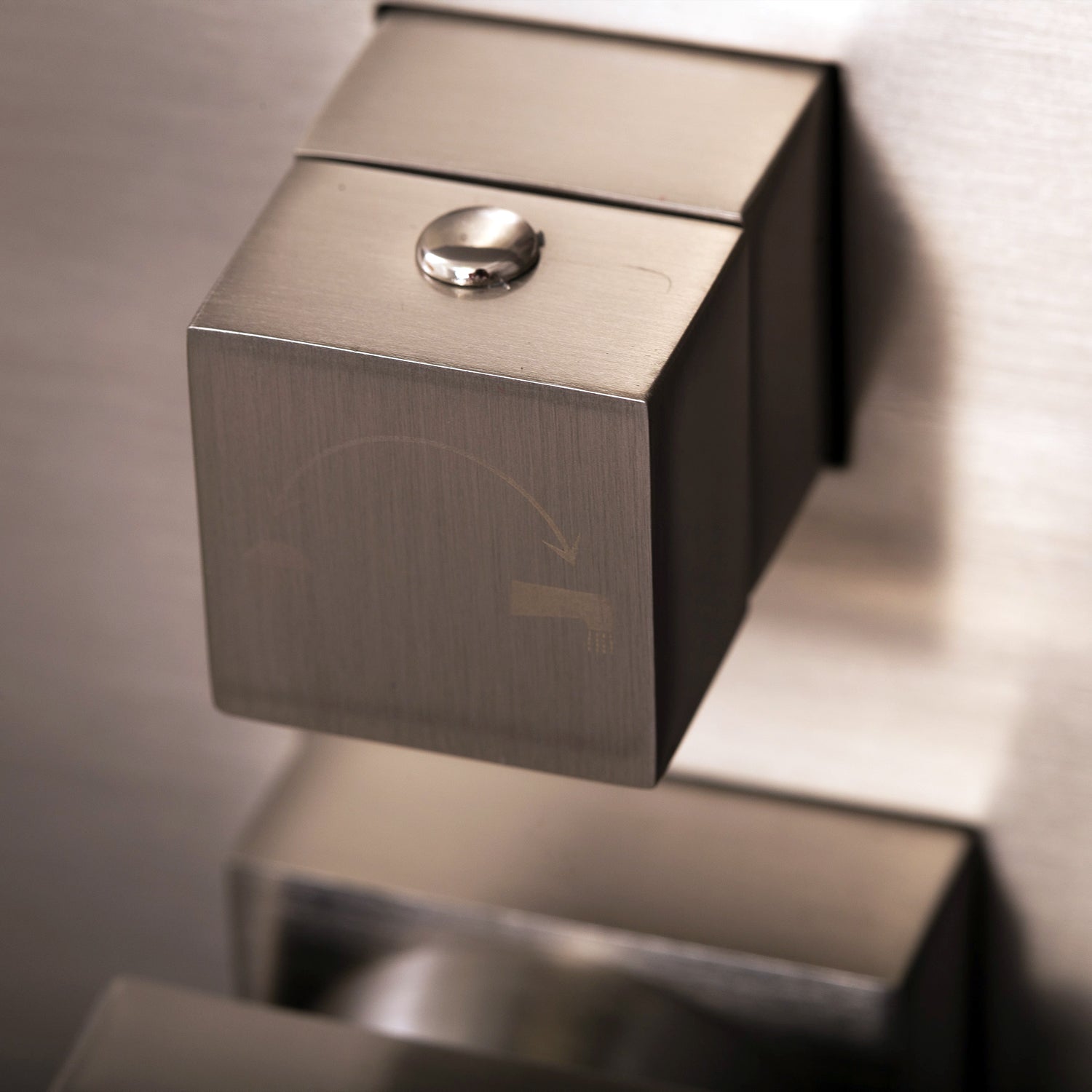 DAX Square Shower Single Valve Trim, Brass Body, Brushed Nickel Finish, 6-5/16 x 7-1/2 x 3-7/8 Inches (DAX-6973A-BN)