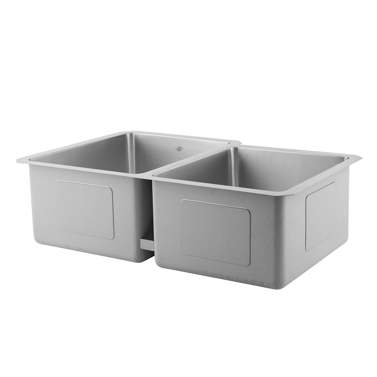 Fregadero de cocina DAX 60/40 de doble cuenco, acero inoxidable de calibre 18, acabado cepillado, 31-1/4 x 20-1/2 x 9 pulgadas (DAX-3120-B)