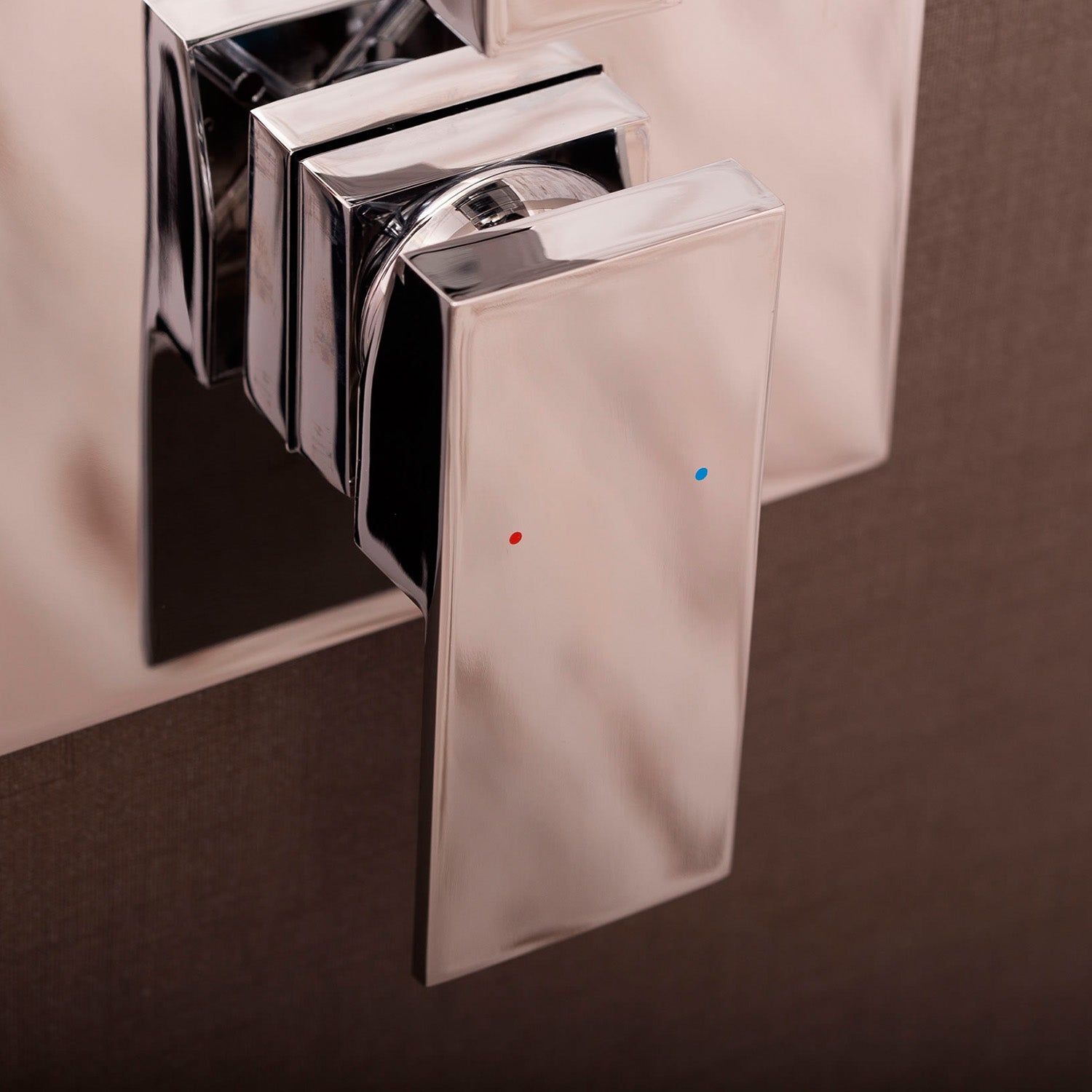 DAX Square Shower Single Valve Trim, Brass Body, Chrome Finish 6-5/16 x 7-1/2 x 3-7/8 Inches (DAX-6973A-CR)