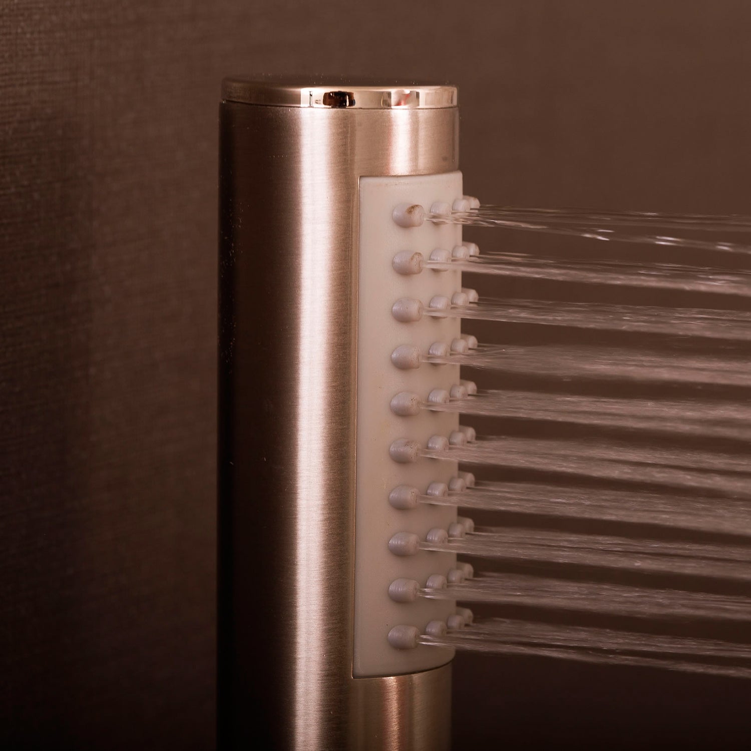 DAX Round Handheld Shower Head, Brass Body, Chrome Finish, 1-3/16 x 7-3/4 Inches (DAX-520)
