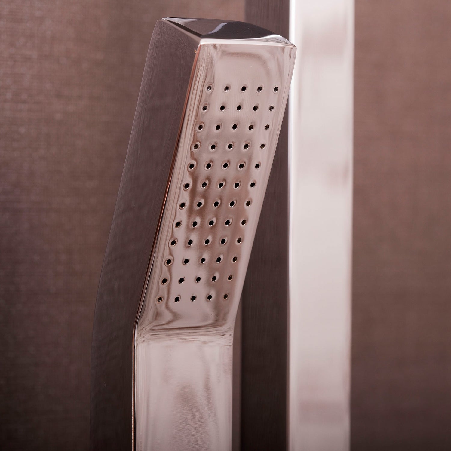 DAX Hand Shower Head with Square Adjustable Slide Bar, Stainless Steel Body, Chrome Finish, 23-5/8 x 2-3/8 Inches (DAX-9523)