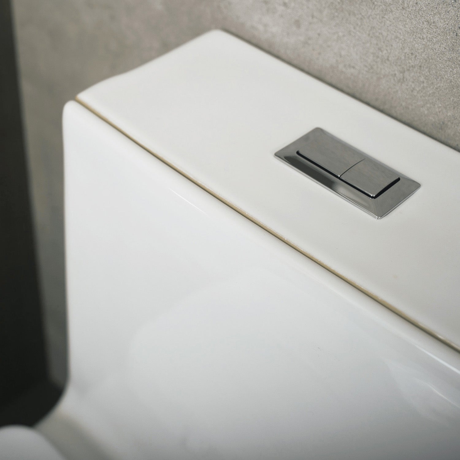 DAX One Piece Square Toilet with Soft Closing Seat and Dual Flush High-Efficiency, Porcelain, White Finish, Height 28-3/4 Inches (BSN-835)