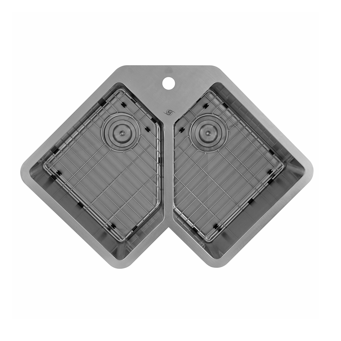 Rejilla DAX para fregadero de cocina, cuerpo de acero inoxidable, acabado cromado, compatible con DAX-347, 14 x 14 pulgadas (GRID-347)