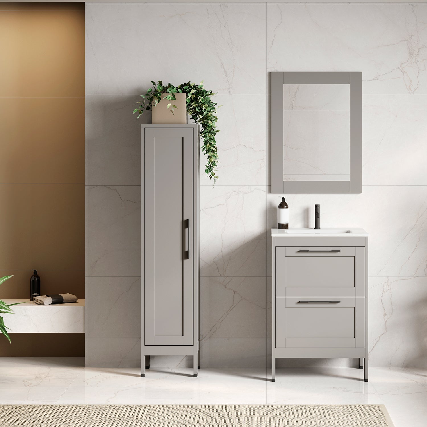 DAX Lakeside Single Vanity with Onix Basin