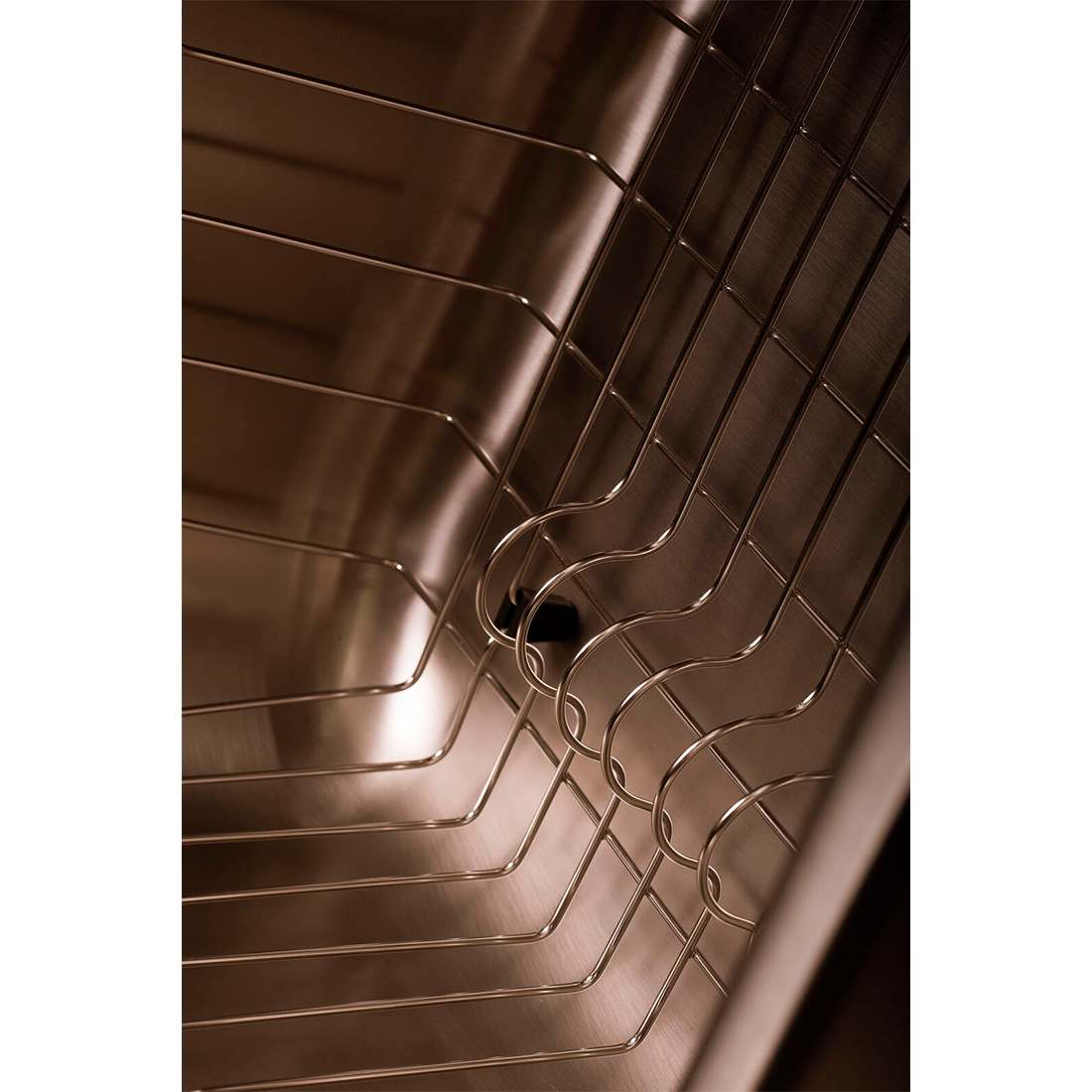 DAX Dish Rack para Big Bowl, acero inoxidable, acabado cromado, compatible con fregadero de cocina 3120L - 3120R, 17-1/2 x 14-3/4 x6 pulgadas (DISHRACK-3120-LG)