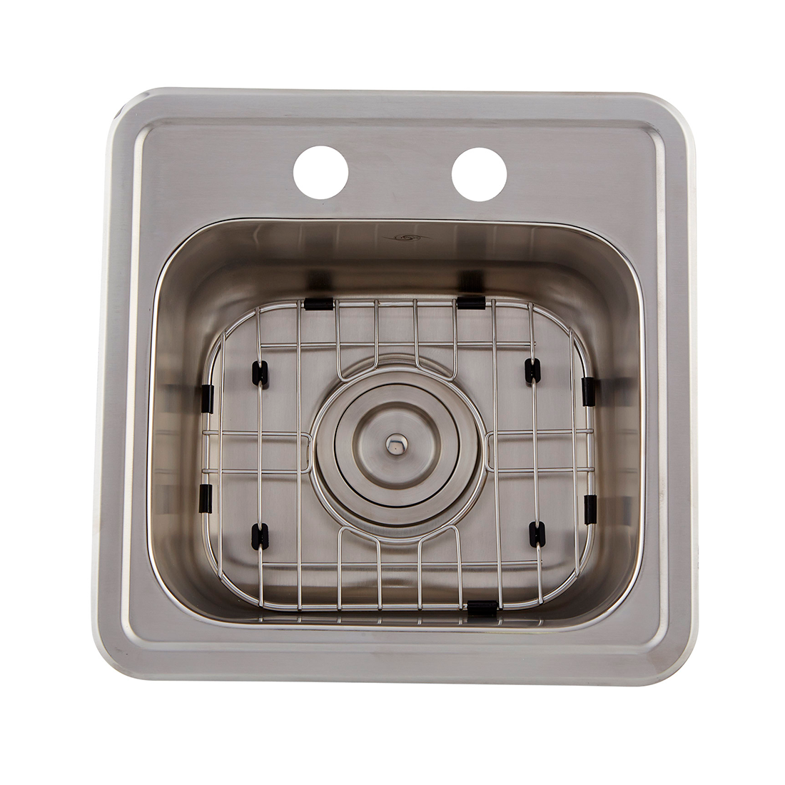 DAX Grid for Kitchen Sink, Stainless Steel Body, Chrome Finish, Compatible with DAX-OM1515, 11 x 8 Inches (GRID-OM1515)