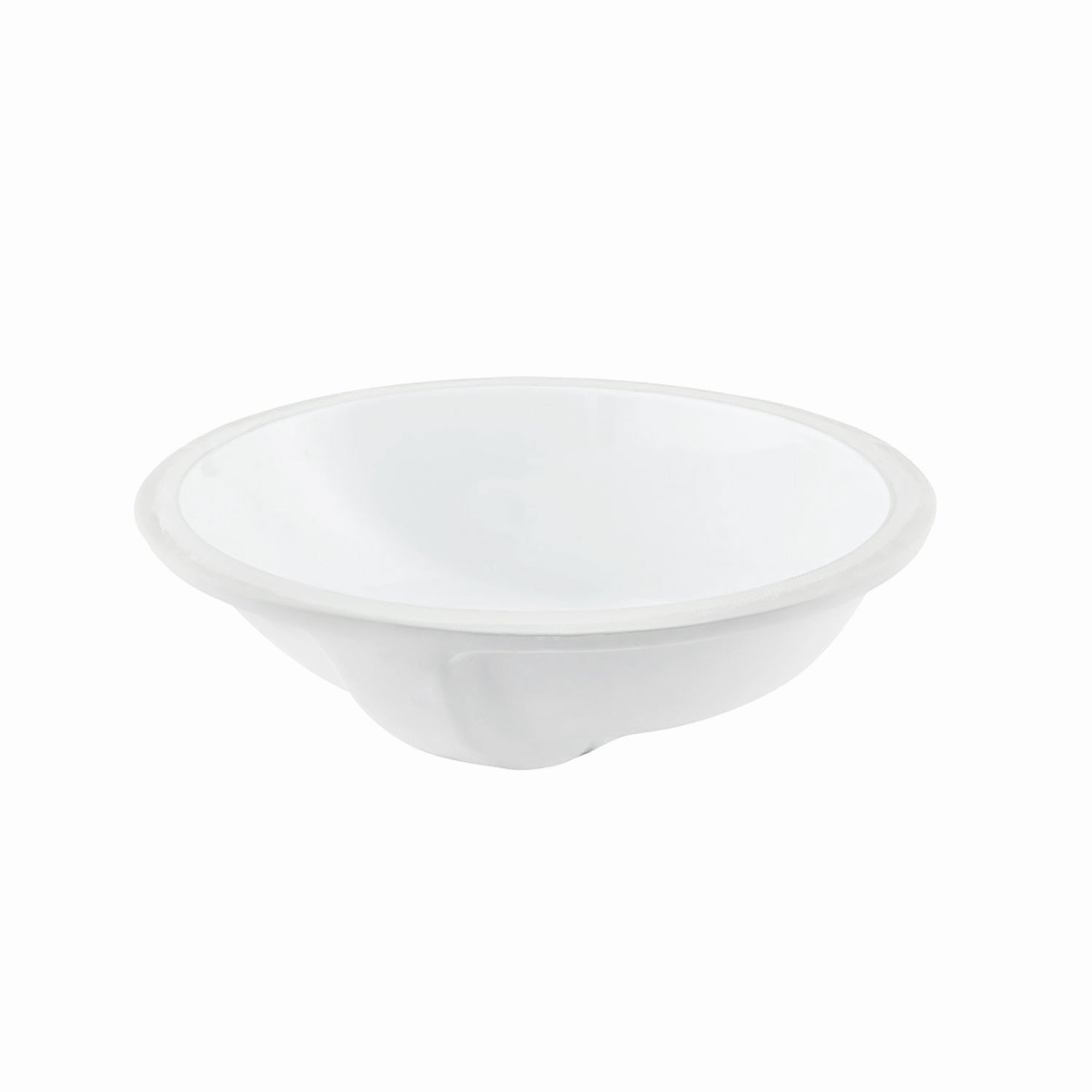 DAX Lavabo de baño bajo encimera ovalado de cerámica, acabado blanco, 18-1/16 x 15-13/16 x 8-3/16 pulgadas (BSN-100)