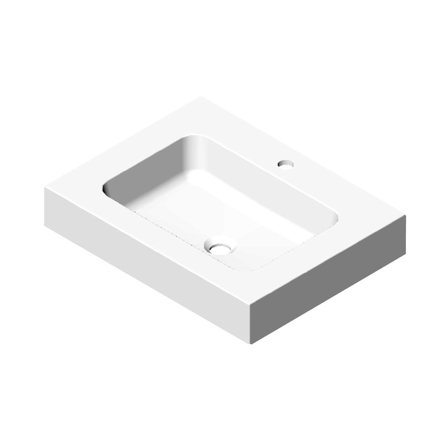 DAX Solid Surface Single Bowl Basin. Gloss/ Matte Finish Finish