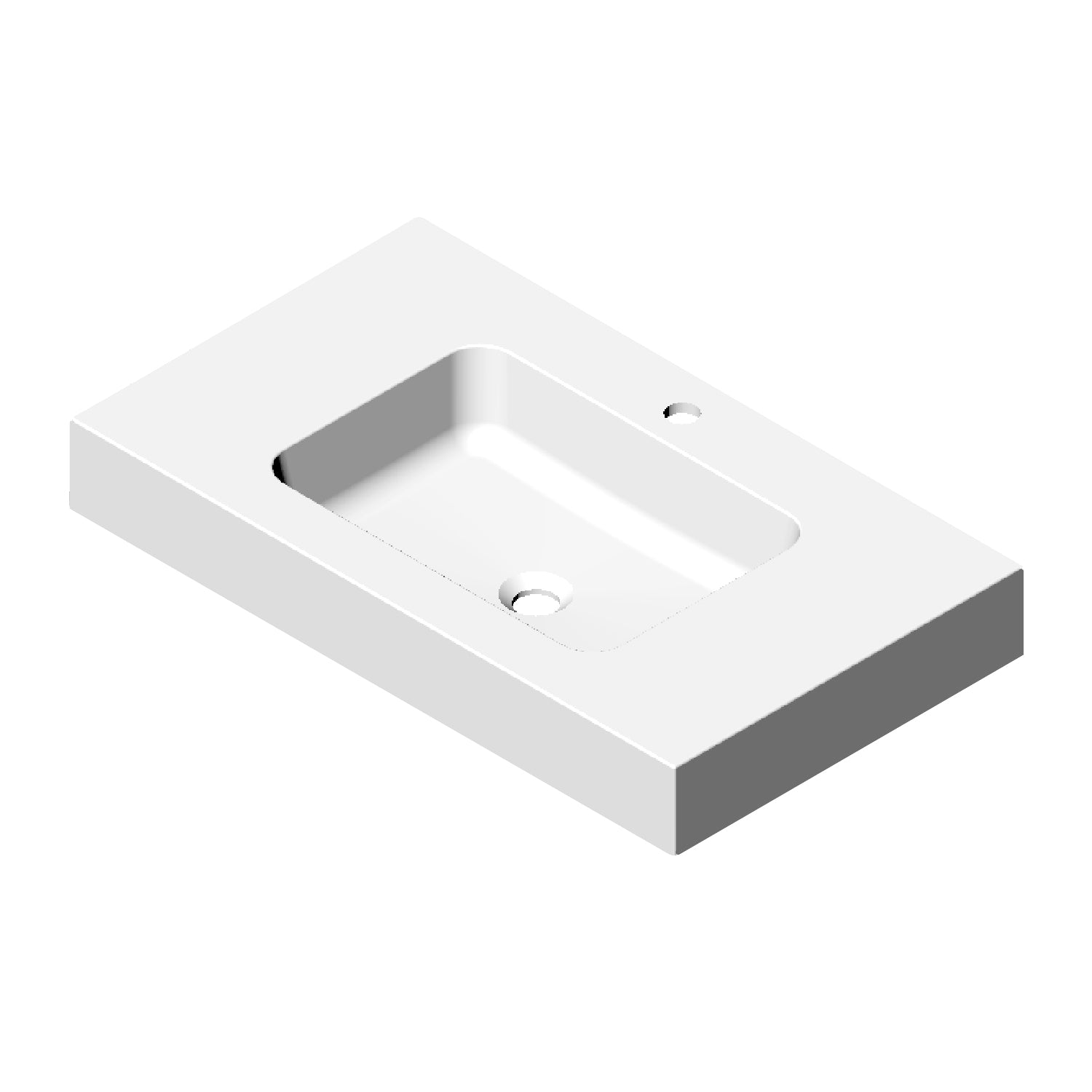 DAX Solid Surface Single Bowl Basin. Gloss/ Matte Finish Finish