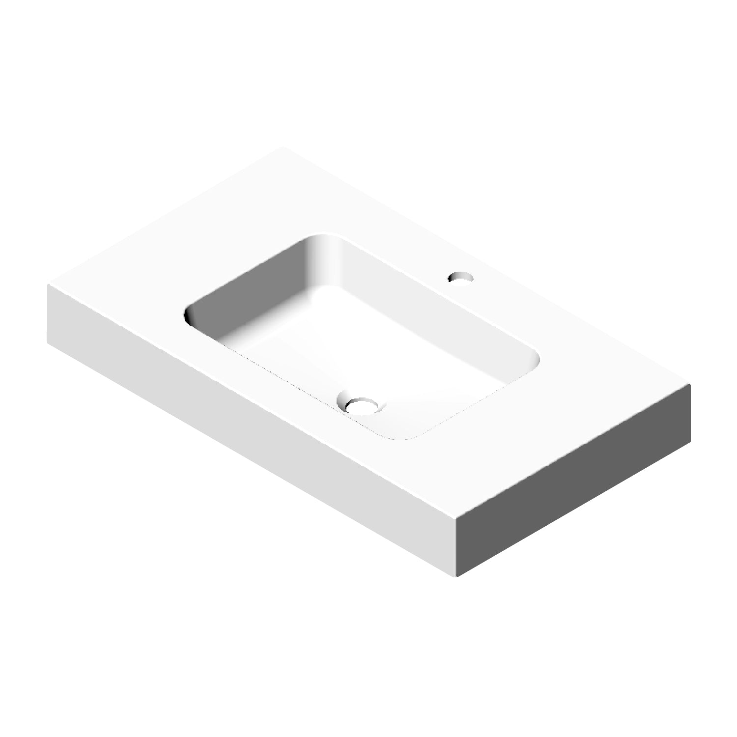 DAX Solid Surface Single Bowl Basin. Gloss/ Matte Finish Finish