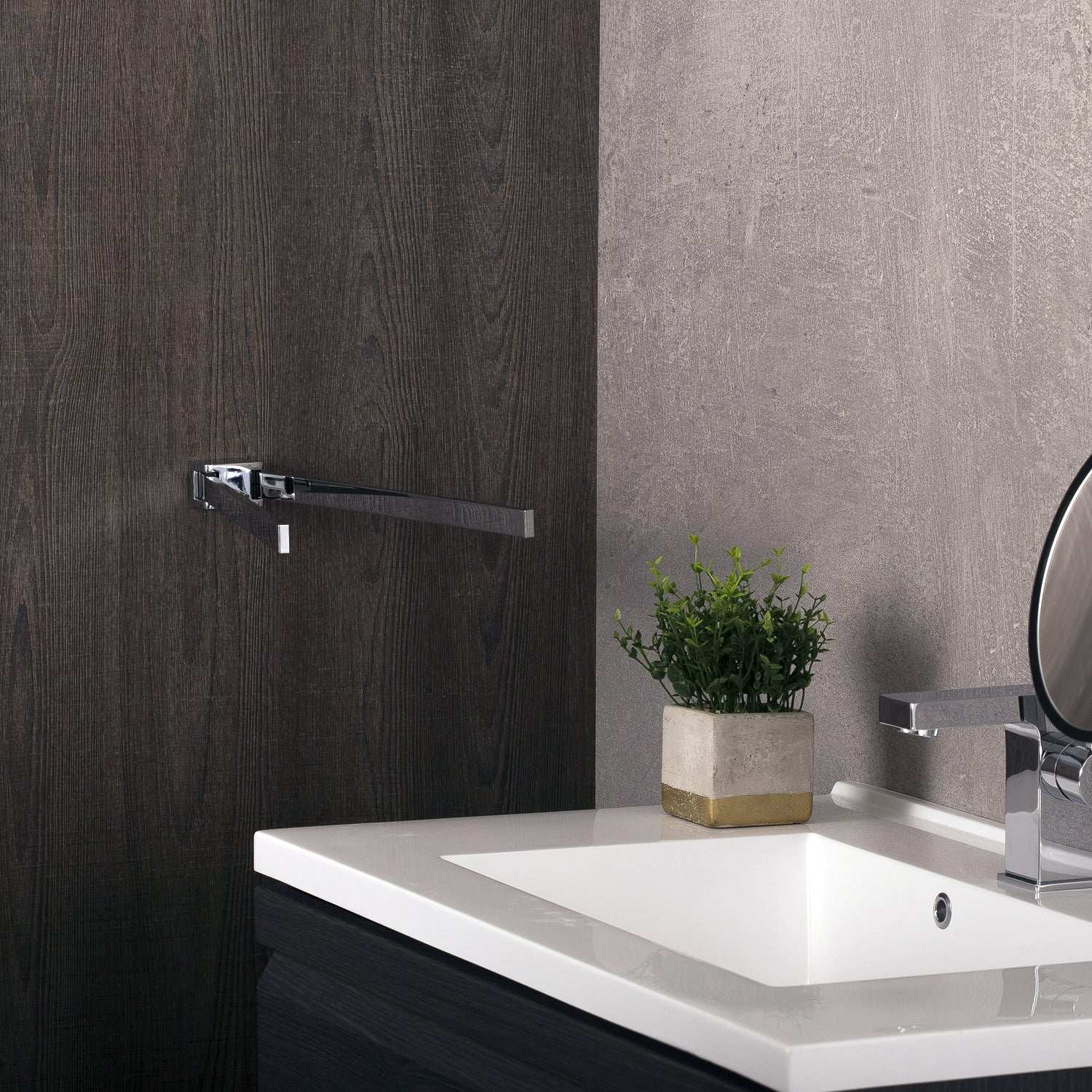 Bathroom Accessories Double Towel Bar by Cosmic