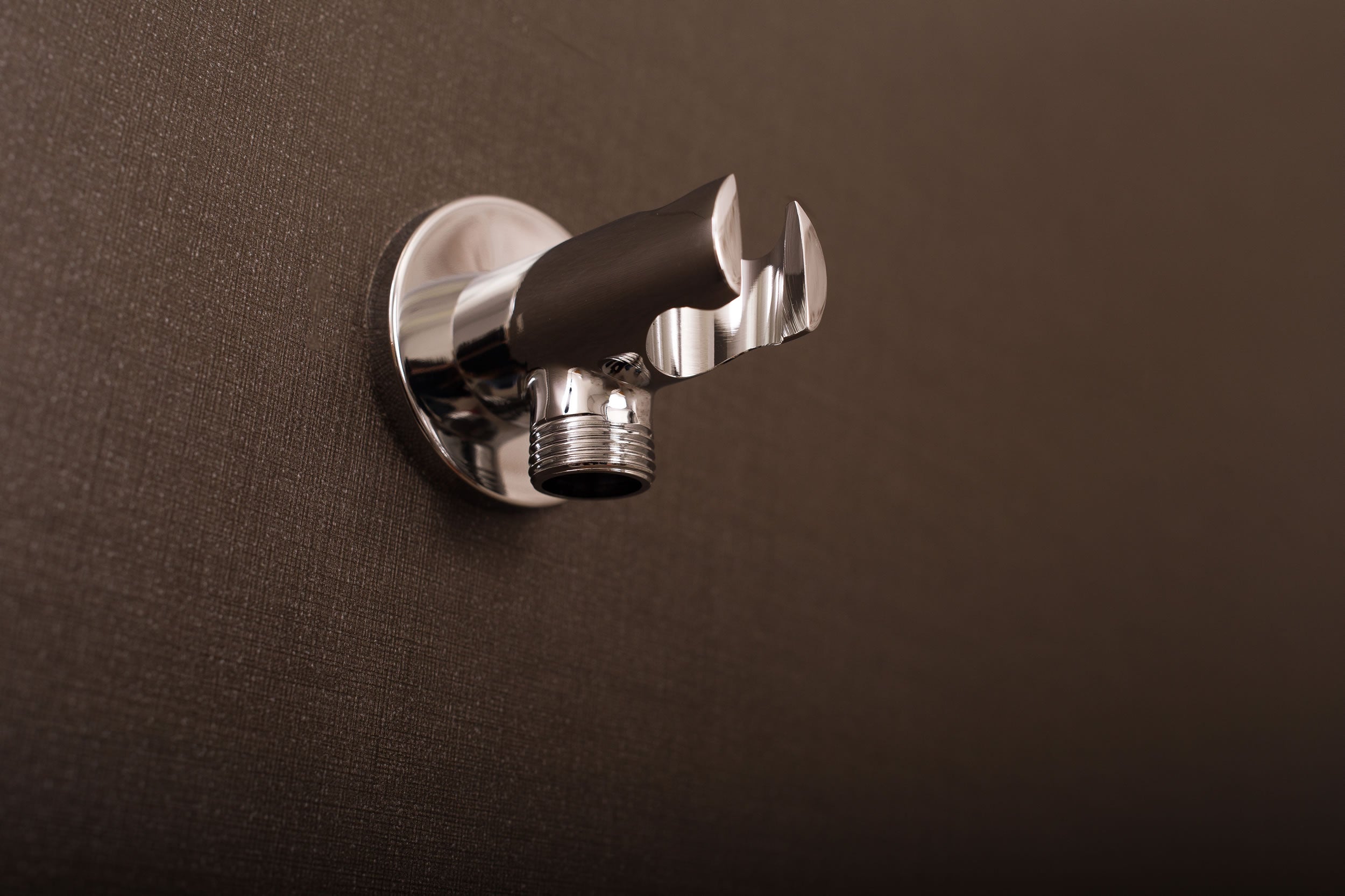 DAX Hand Held Shower Holder, Round Line, Brass Body, Wall Mount , Chrome Finish, 2-1/4 x 1 x 2-1/2 inches (D-B52-CR)