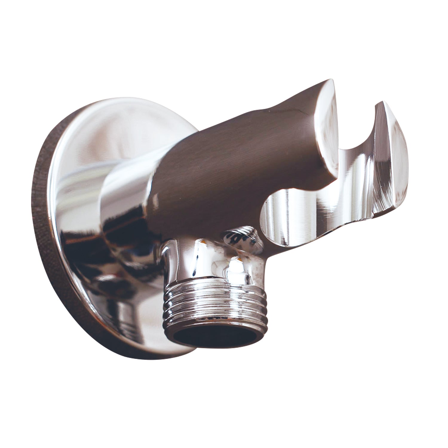 DAX Hand Held Shower Holder, Round Line, Brass Body, Wall Mount , Chrome Finish, 2-1/4 x 1 x 2-1/2 inches (D-B52-CR)