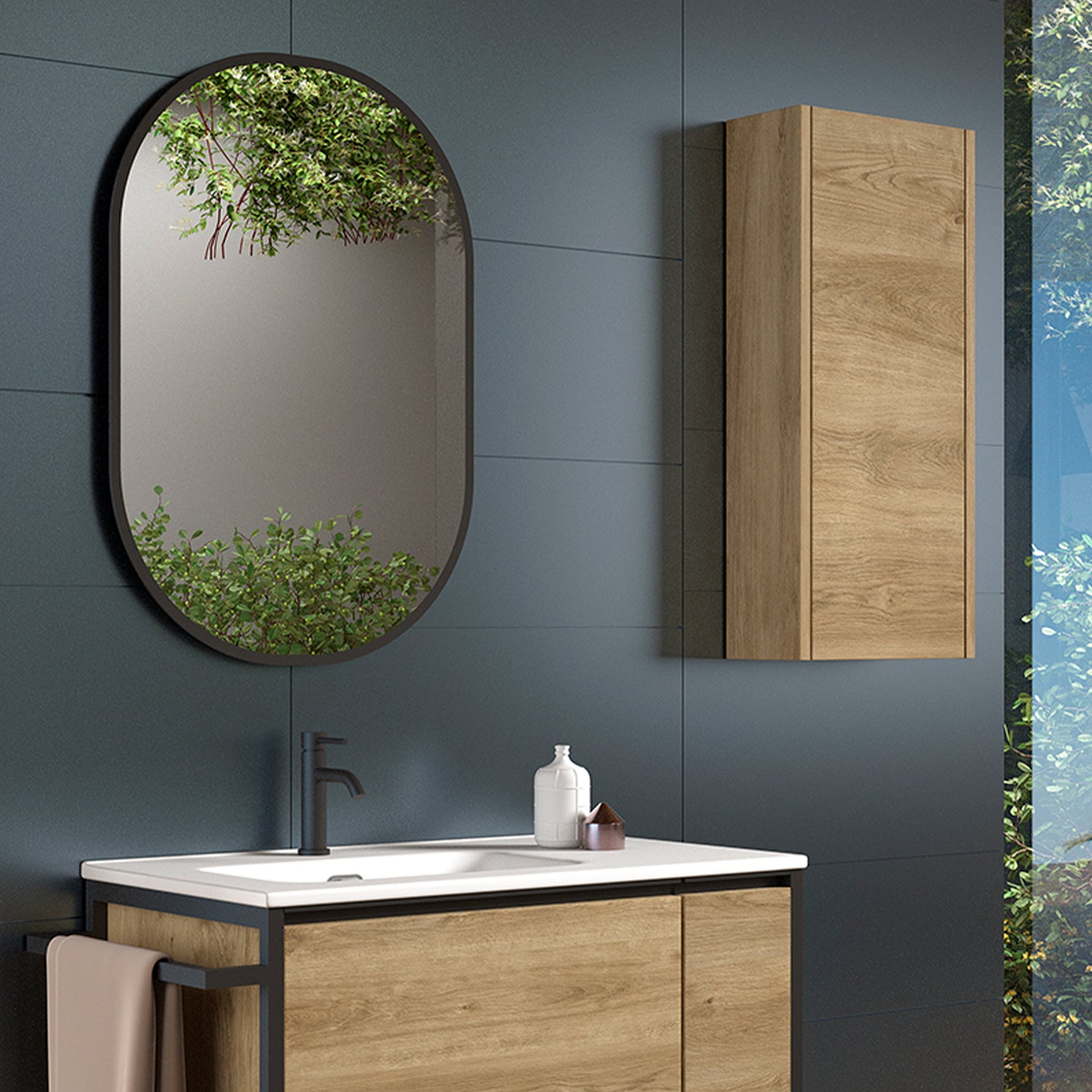 Espejo reversible Soul de 32" DAX - Negro mate (DAX-120-SOUL3222-BL)