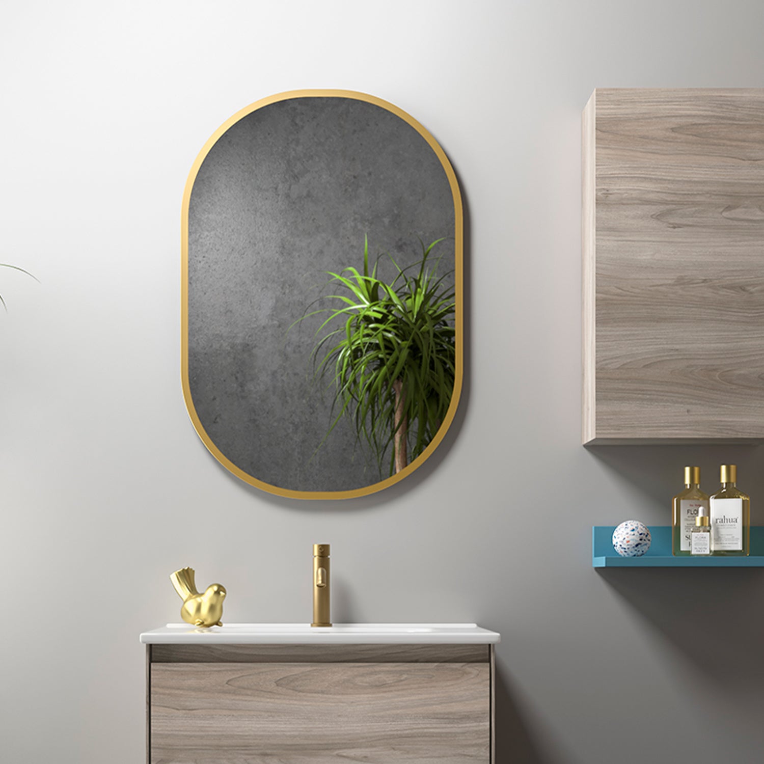 Espejo reversible Soul de 32" DAX - Dorado mate (DAX-120-SOUL3222-GL)