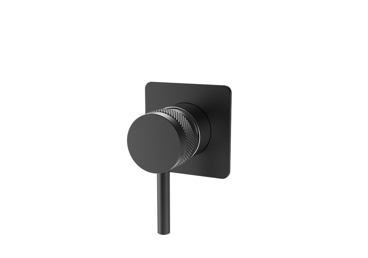 Válvula de ducha cuadrada DAX con 1 funciones acabado negro mate (DAX-12541-BL)