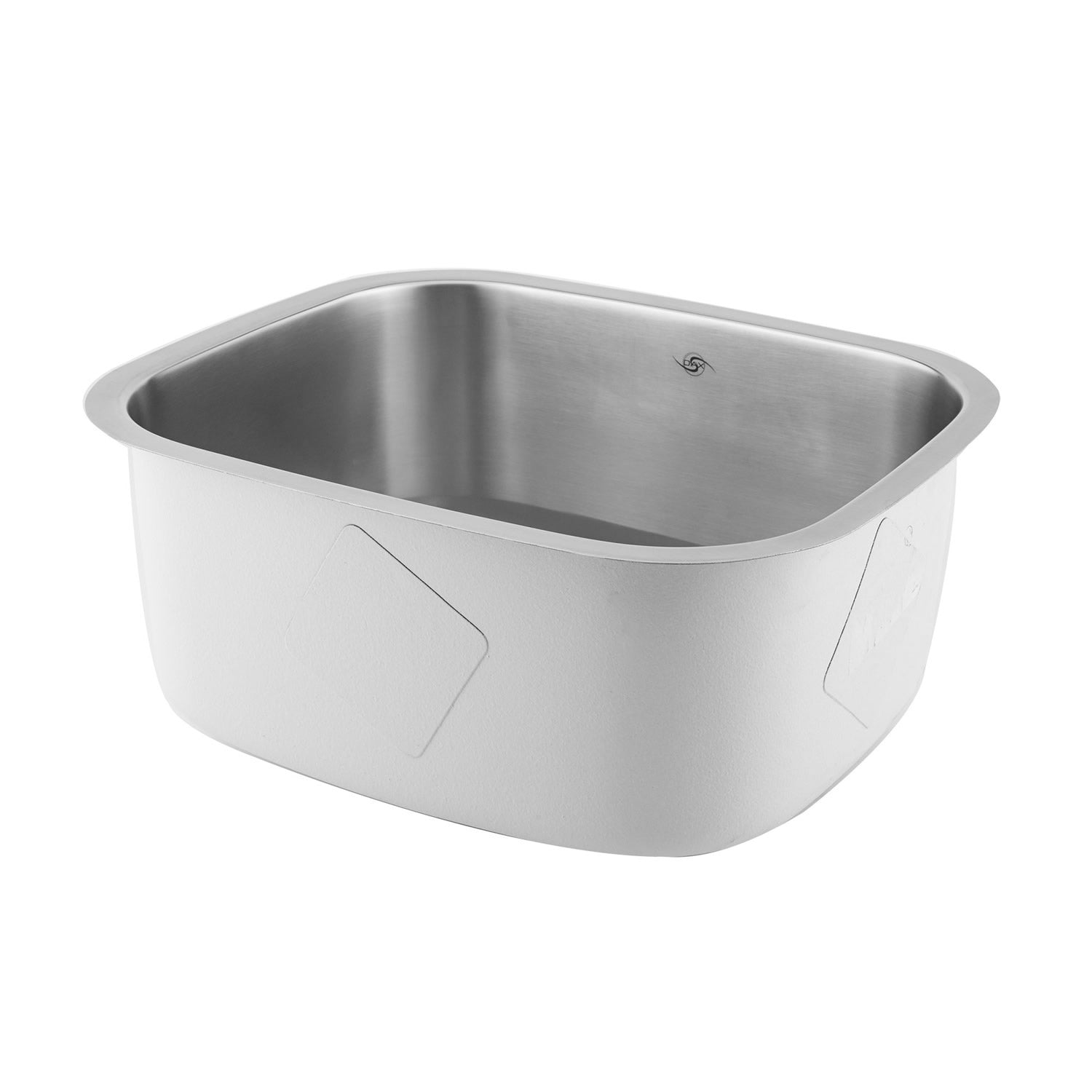 Fregadero de cocina DAX de un solo cuenco, acero inoxidable calibre 18, acabado cepillado, 20-3/4 x 17-3/4 x 9 (DAX-1720)