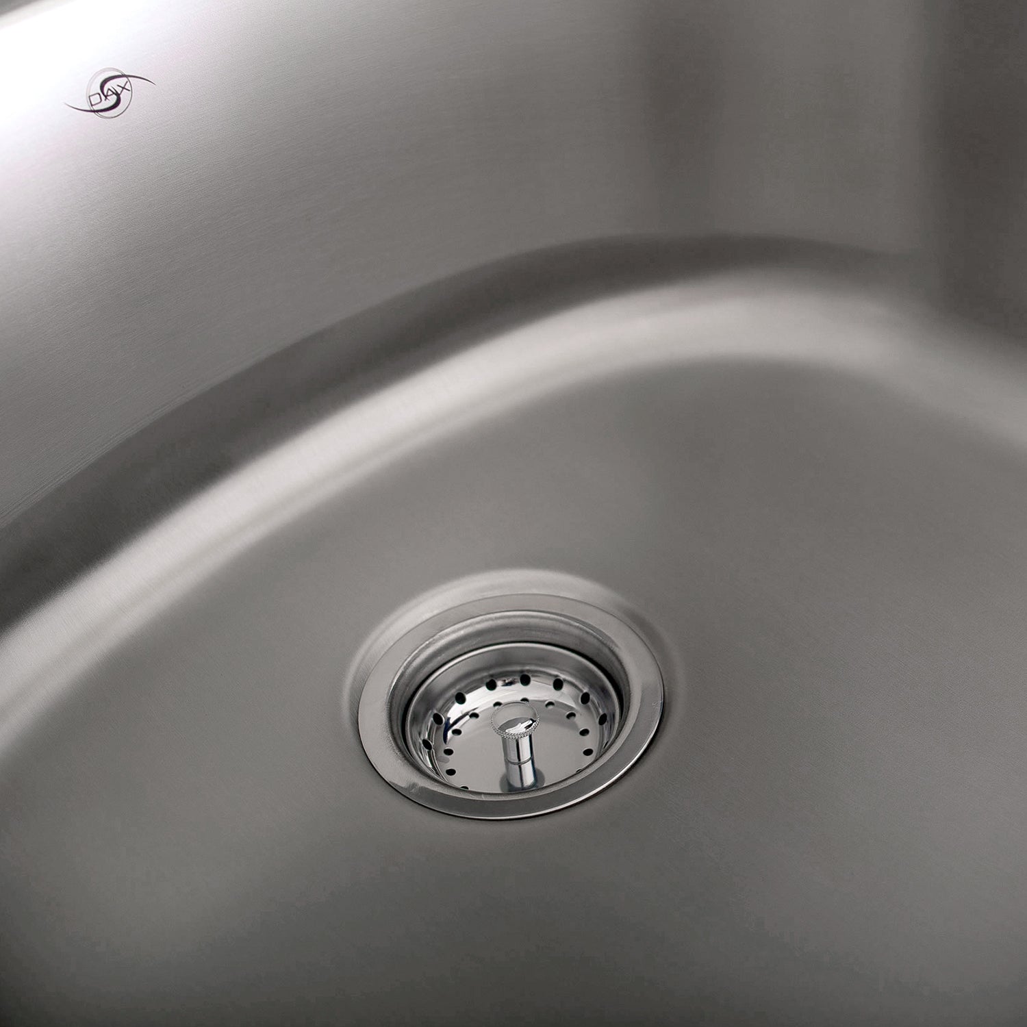 DAX Single Bowl Undermount Kitchen Sink, 18 Gauge Stainless Steel, Brushed Finish , 23-1/4 x 20-7/8 x 9 Inches (DAX-2321)